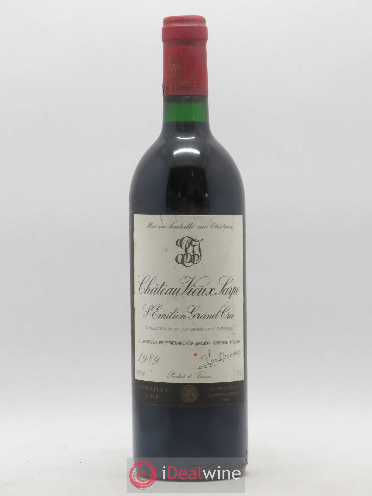 Saint-Émilion Grand Cru Château Vieux Sarpe 1989 - Posten von 1 Flasche - 0
