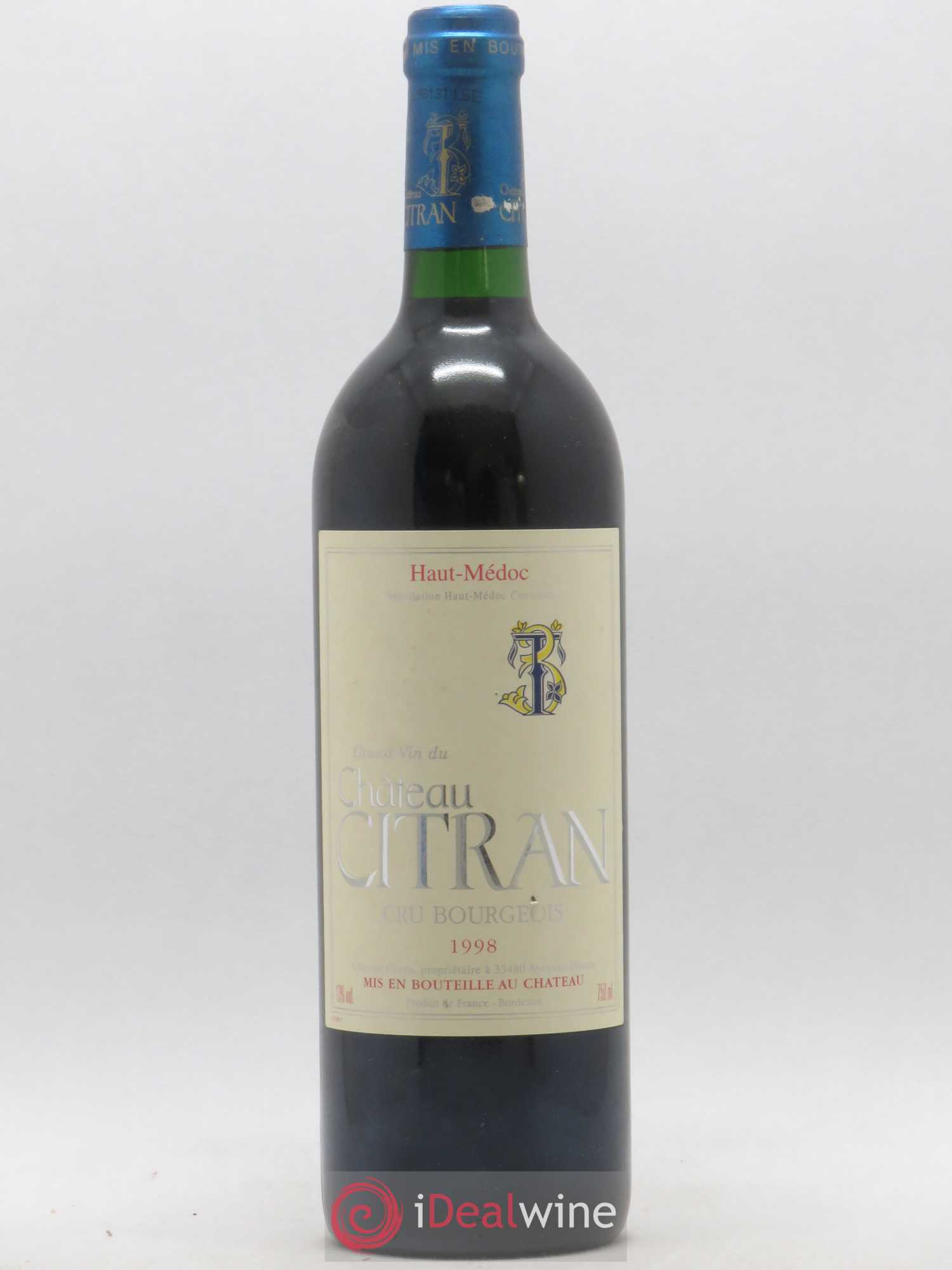 Château Citran Cru Bourgeois 1998 - Lot de 1 bouteille - 0