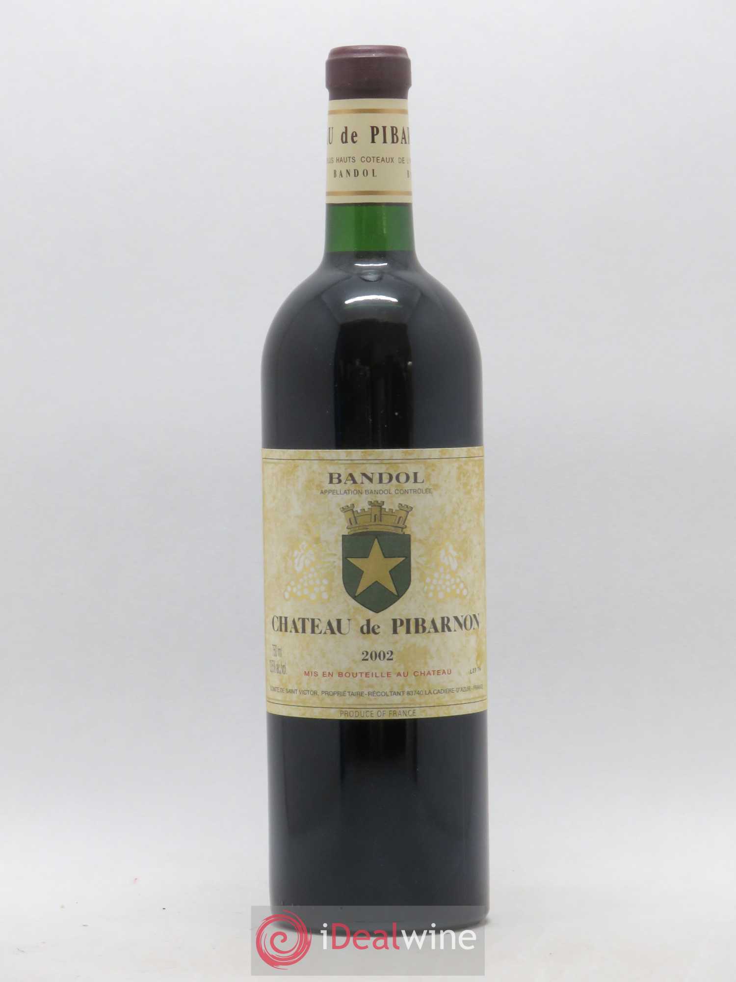 Bandol Château de Pibarnon Comte de Saint-Victor 2002 - Lot de 1 bouteille - 0