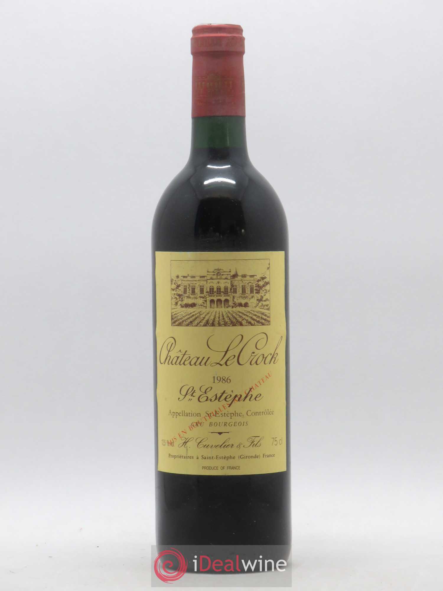 Château le Crock Cru Bourgeois 1986 - Lot de 1 bouteille - 0