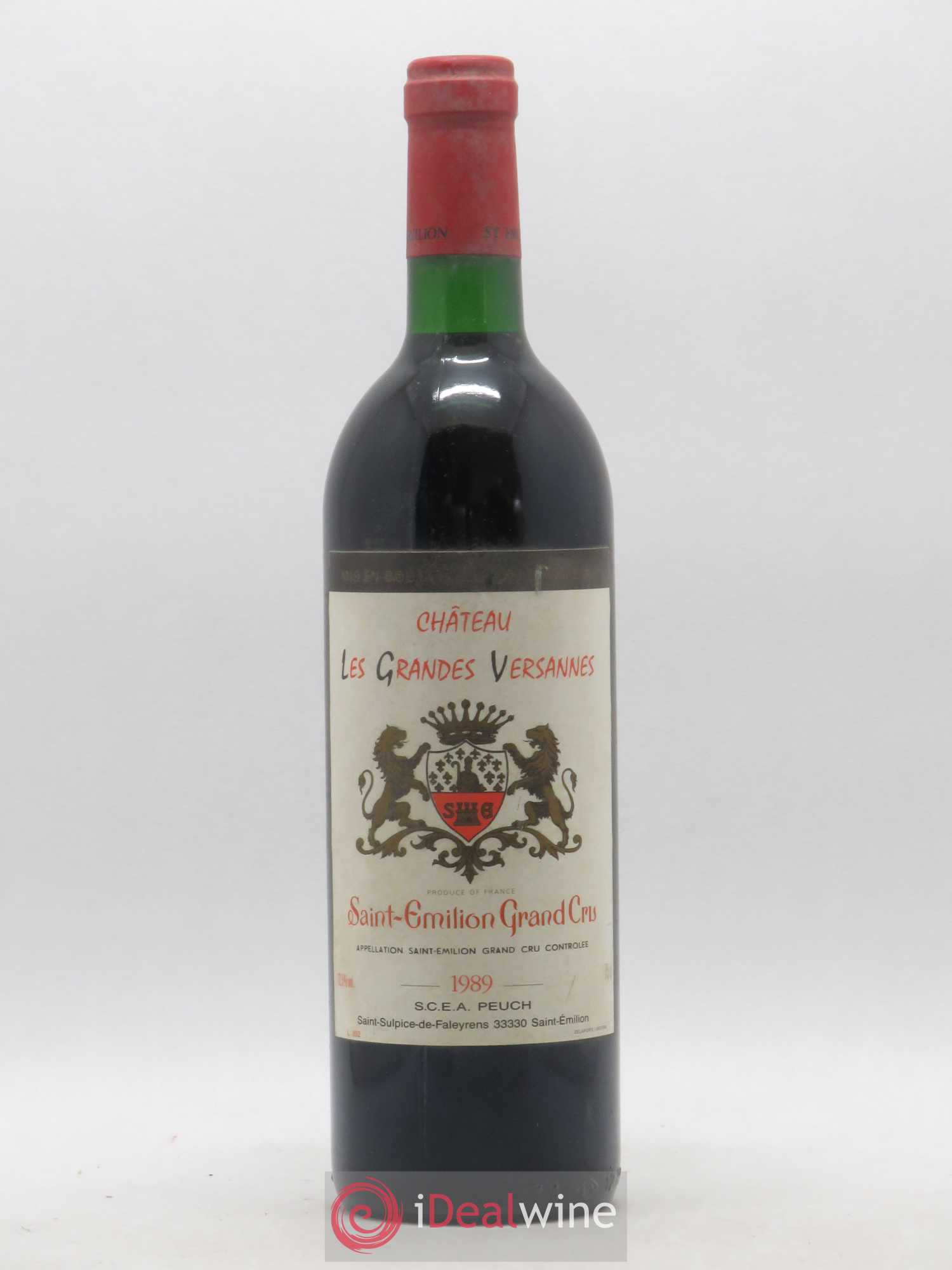 Bordeaux Supérieur Château Les Grandes Versannes 1989 - Posten von 1 Flasche - 0