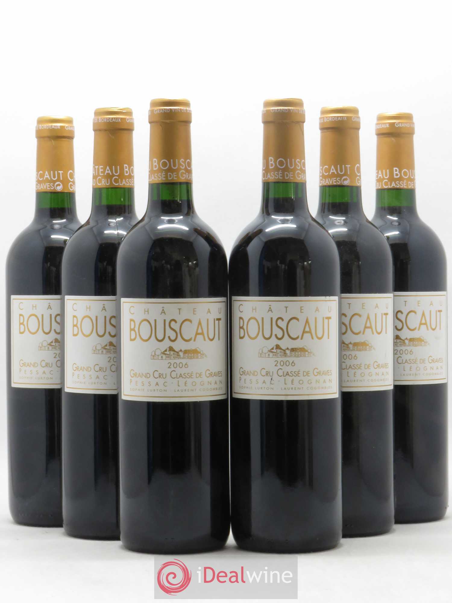 Château Bouscaut Cru Classé de Graves 2006 - Lot de 6 bouteilles - 0