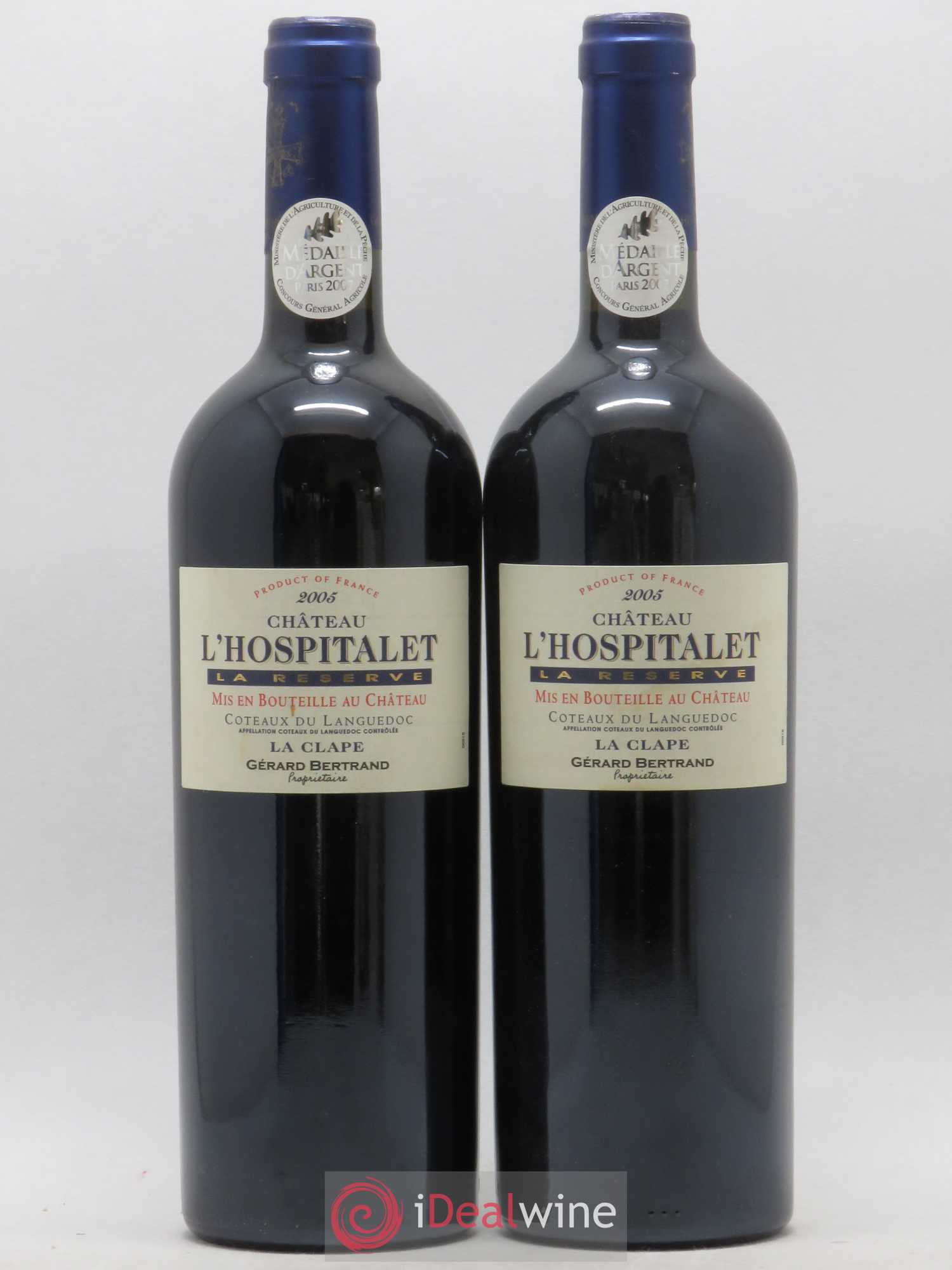 Coteaux du Languedoc La Clape La Réserve Château L'Hospitalet 2005 - Posten von 2 Flaschen - 0