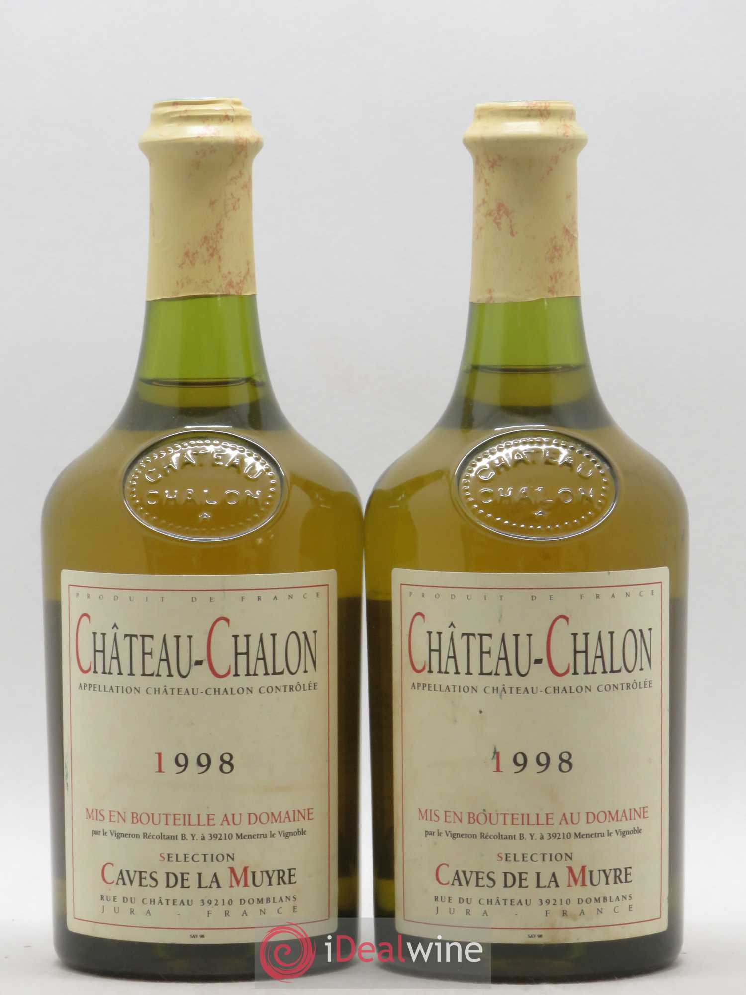 Château-Chalon Caves de la Muyre 1998 - Lot de 2 bouteilles - 0