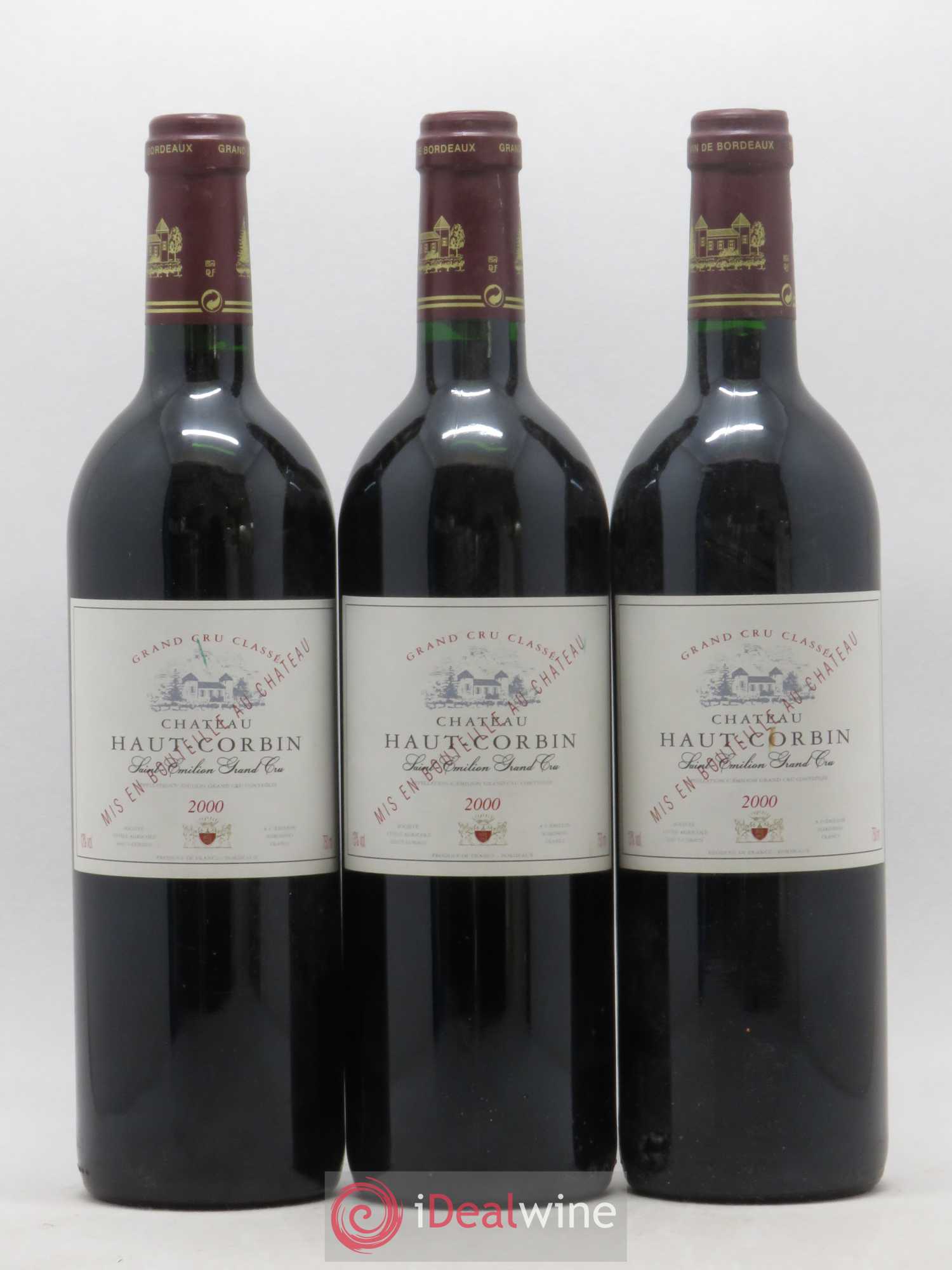 Château Haut Corbin Grand Cru 2000 - Lot de 6 bouteilles - 1