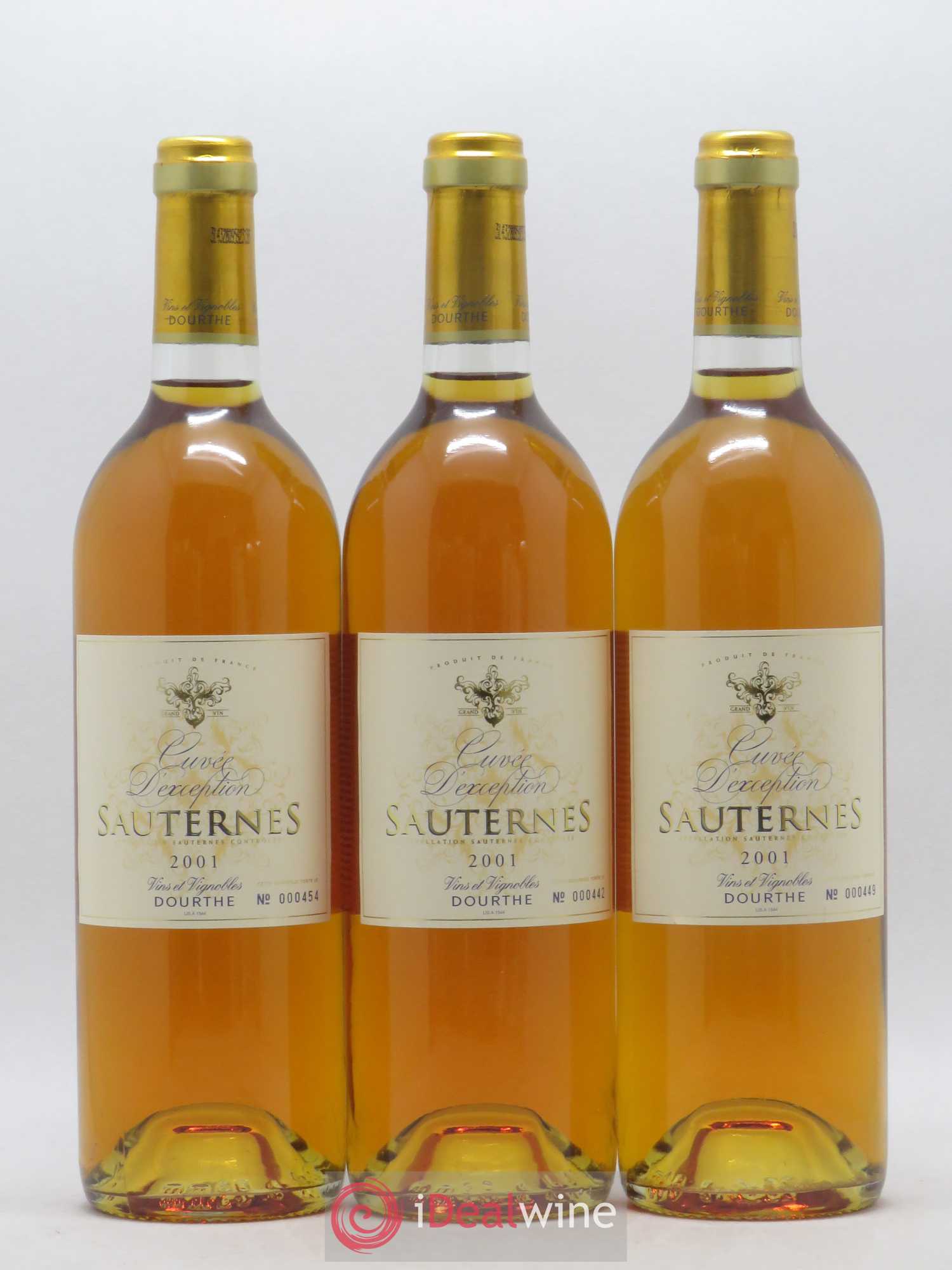 Sauternes Dourthe 2001 - Lotto di 6 bottiglie - 1