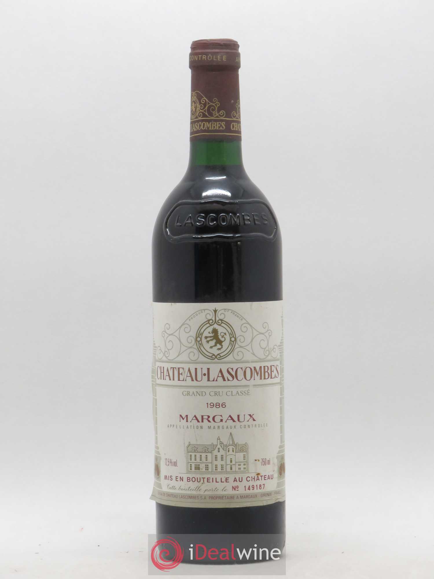 Château Lascombes 2ème Grand Cru Classé 1986 - Lot de 1 bouteille - 0