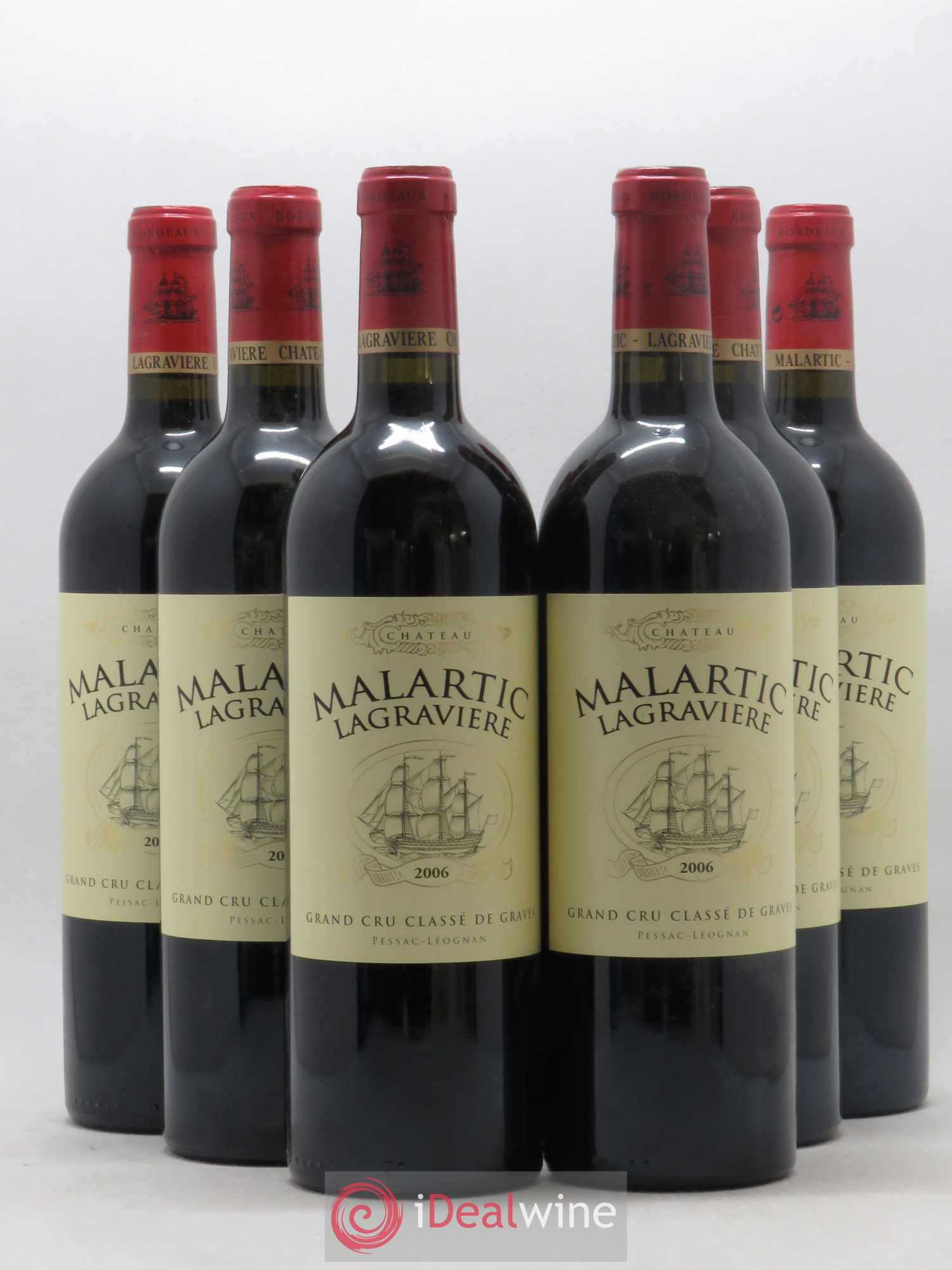 Château Malartic-Lagravière Cru Classé de Graves 2006 - Lot de 6 bouteilles - 0