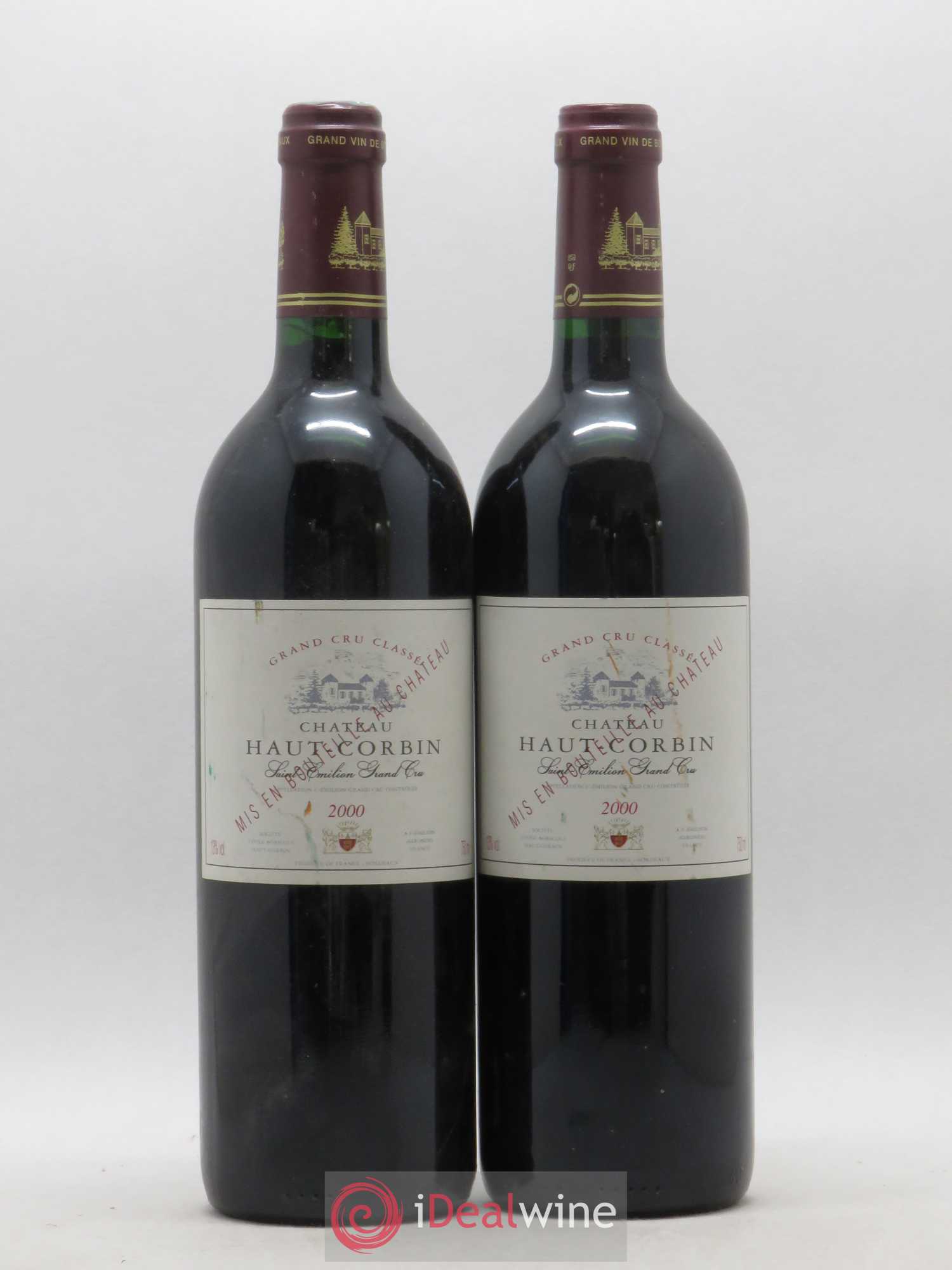 Château Haut Corbin Grand Cru 2000 - Lot de 2 bouteilles - 0