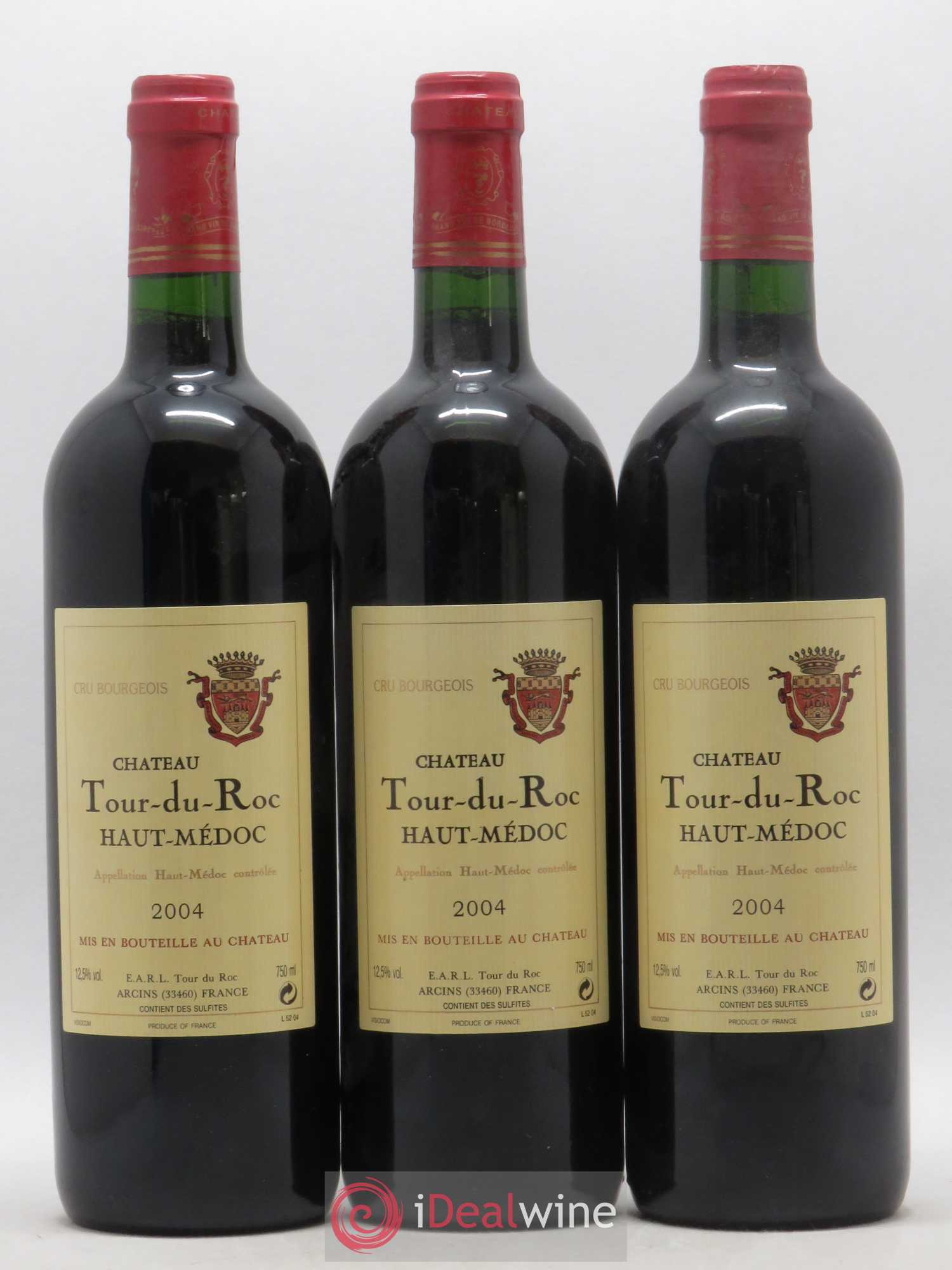 Haut Médoc Château Tour du Roc 2004 - Lot de 3 bouteilles - 0