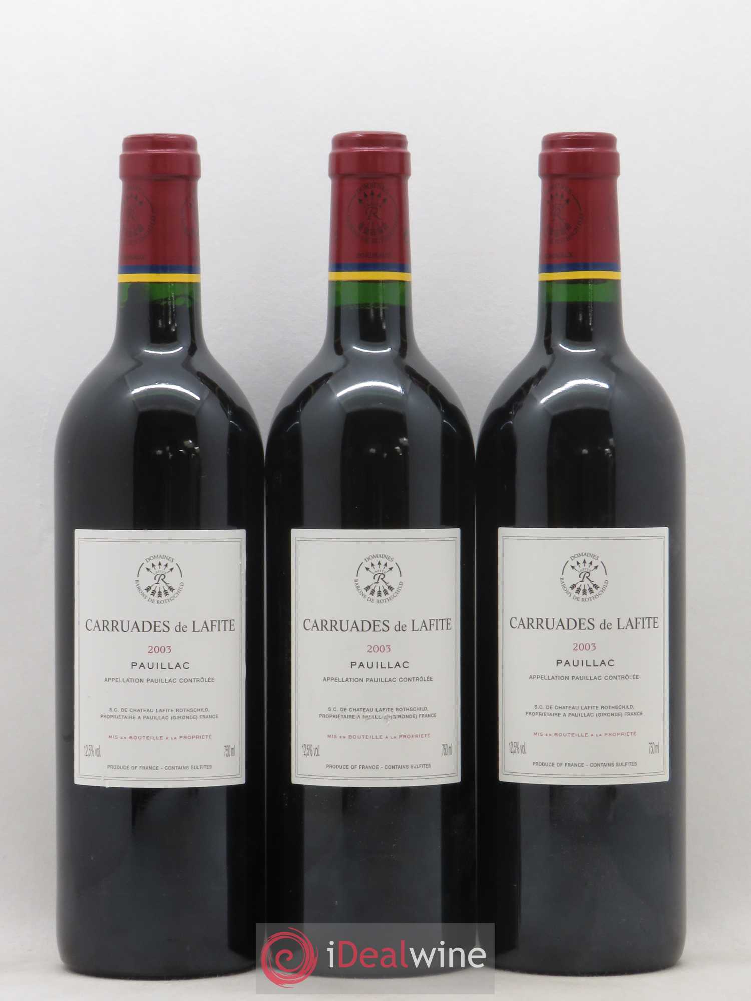 Carruades de Lafite Rothschild Second Vin 2003 - Lot de 6 bouteilles - 2