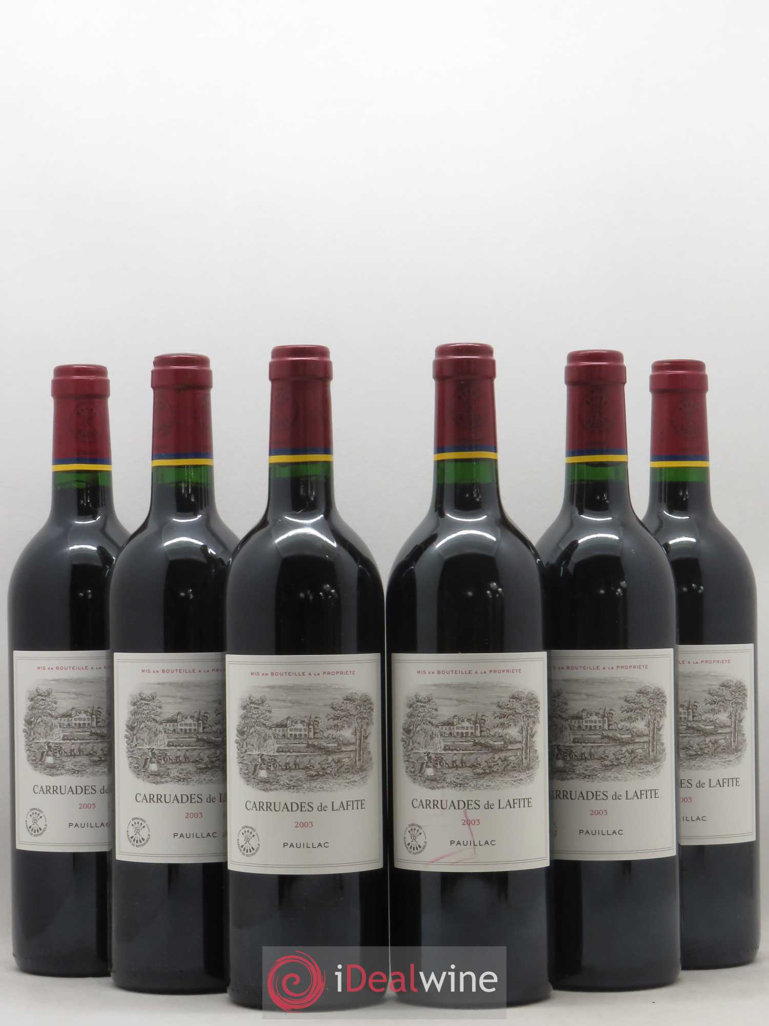 Carruades de Lafite Rothschild Second Vin 2003 - Lot de 6 bouteilles - 0