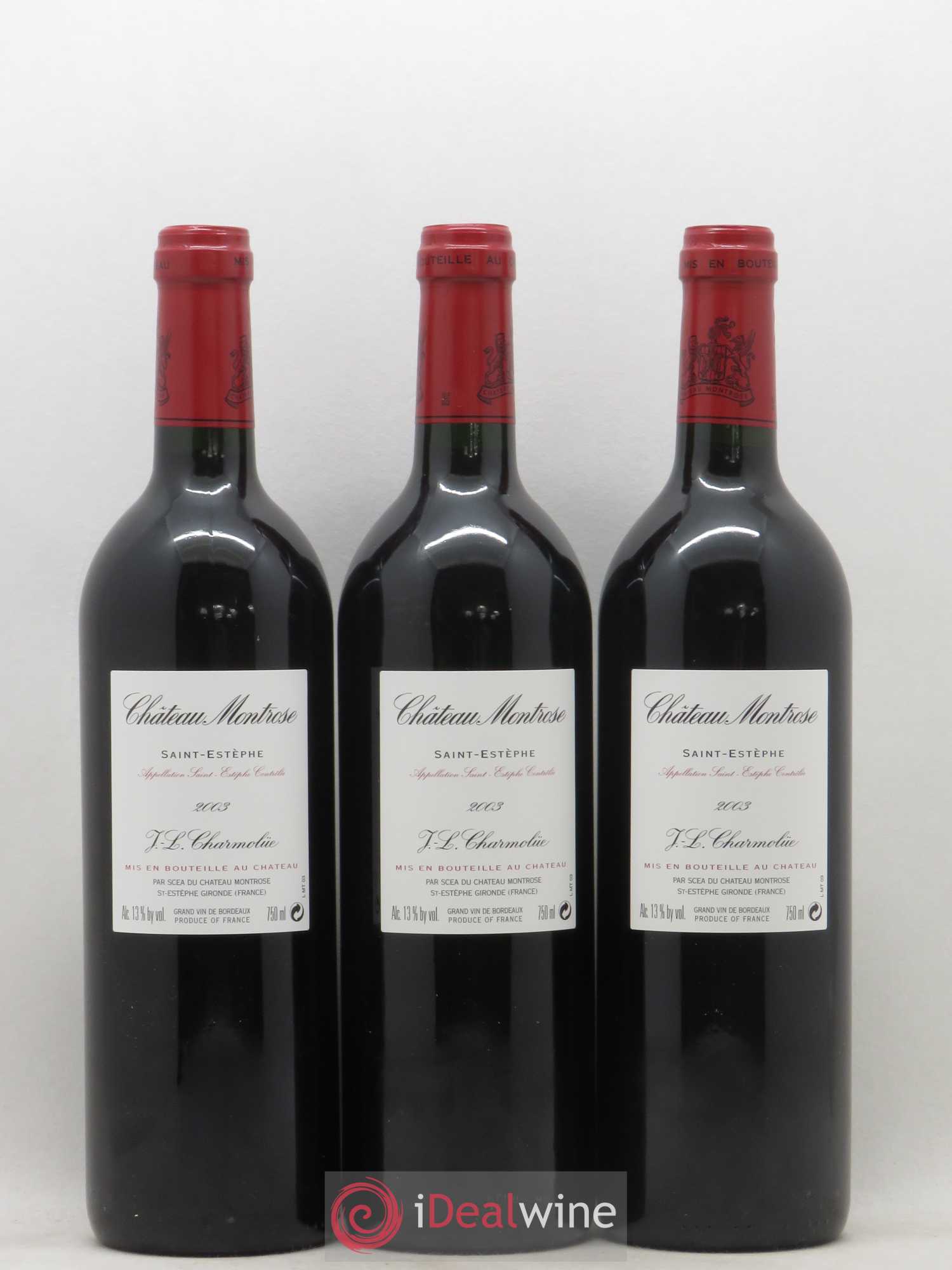 Château Montrose 2ème Grand Cru Classé 2003 - Lot de 12 bouteilles - 8