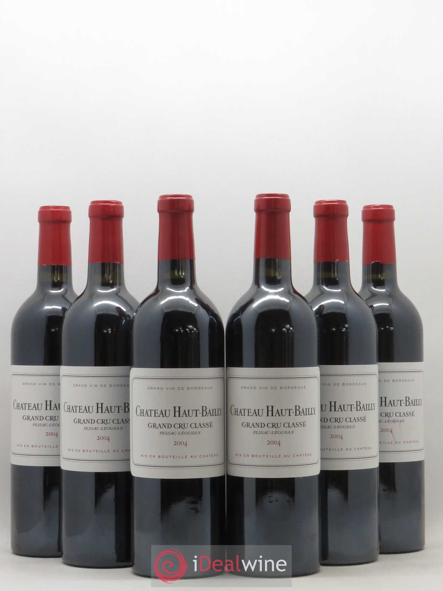 Château Haut-Bailly Cru Classé de Graves 2004 - Lot de 6 bouteilles - 0