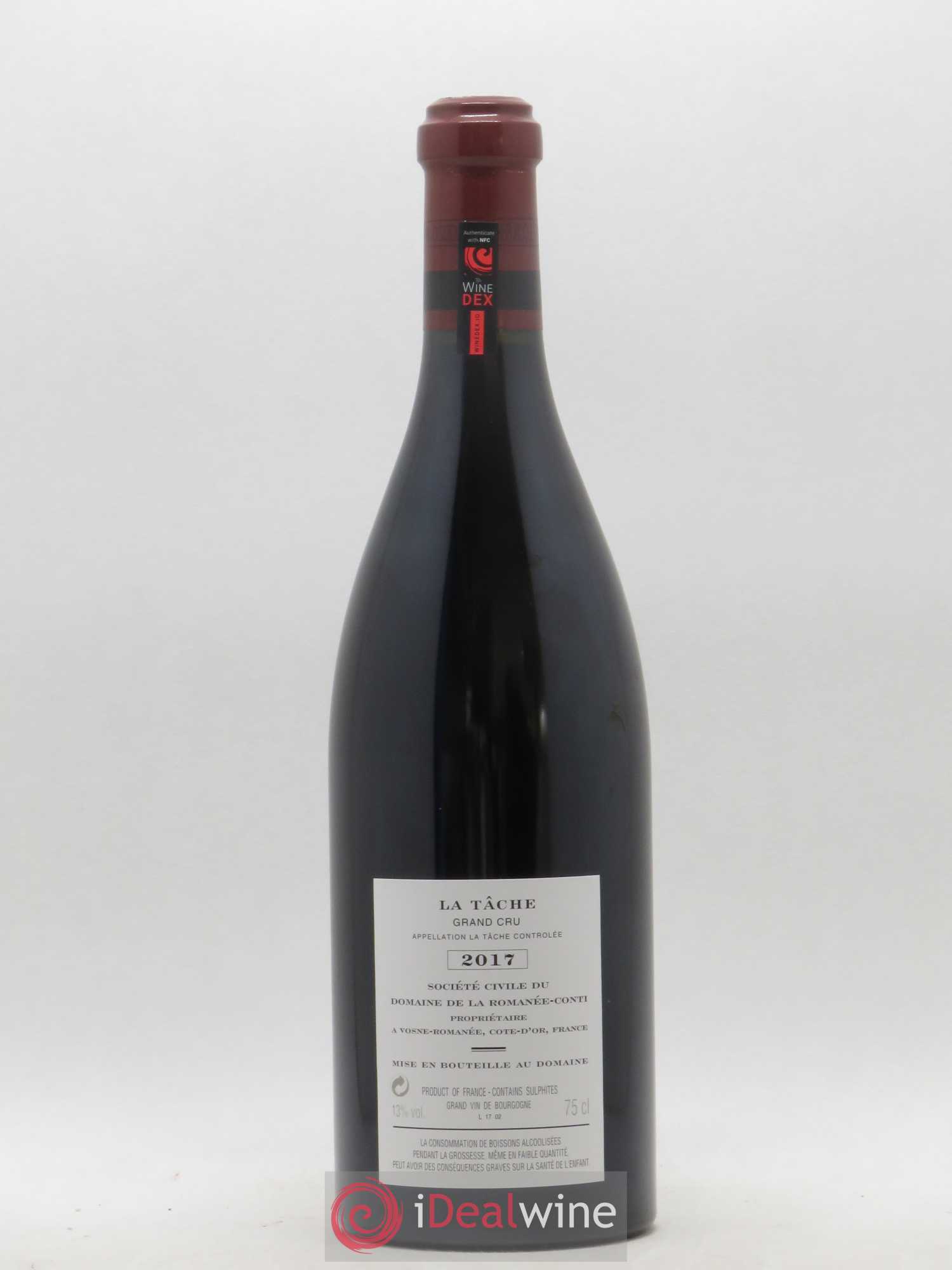 La Tâche Grand Cru Domaine de la Romanée-Conti 2017 - Lot de 1 bouteille - 1
