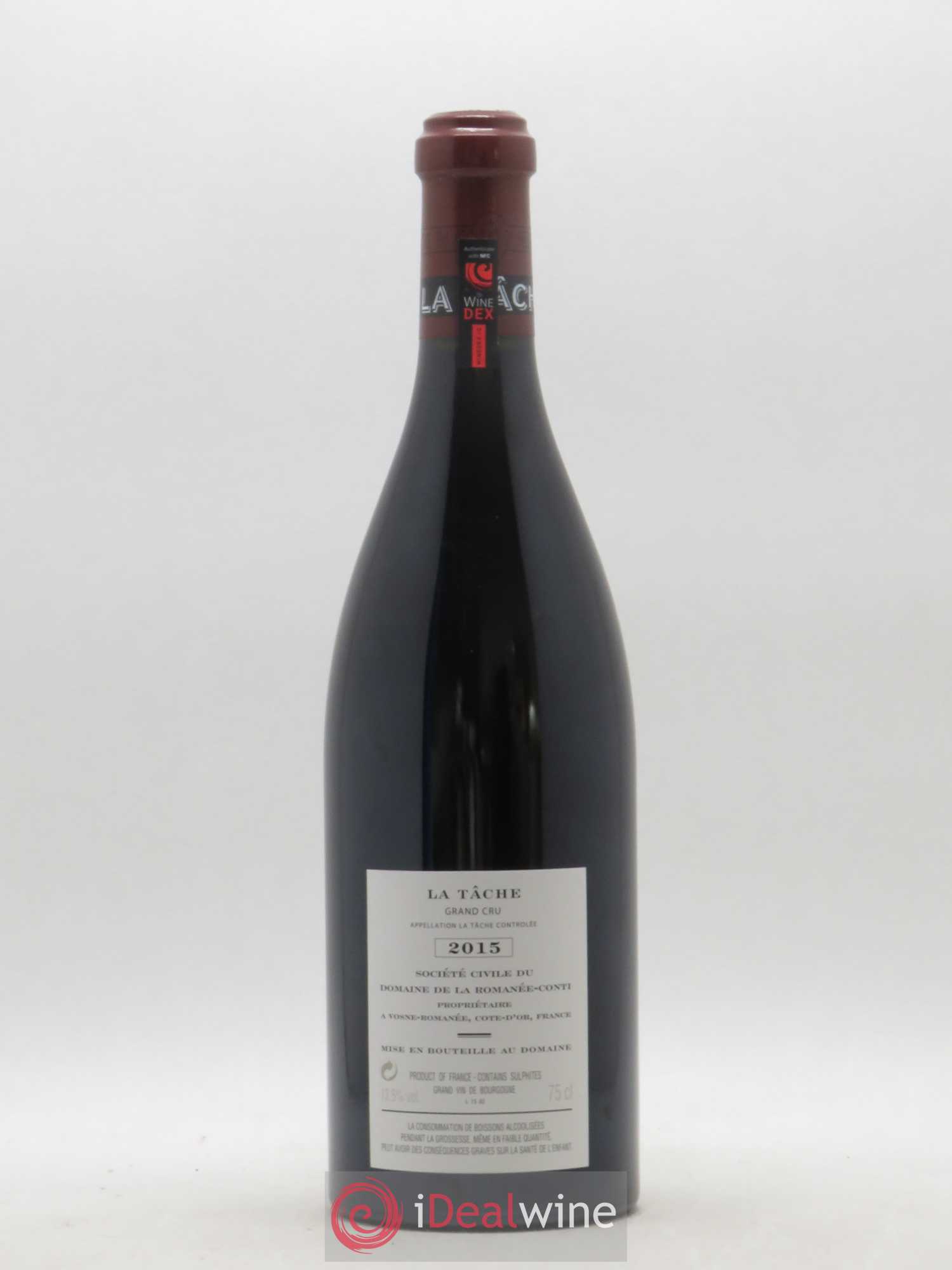La Tâche Grand Cru Domaine de la Romanée-Conti 2015 - Lot de 1 bouteille - 1