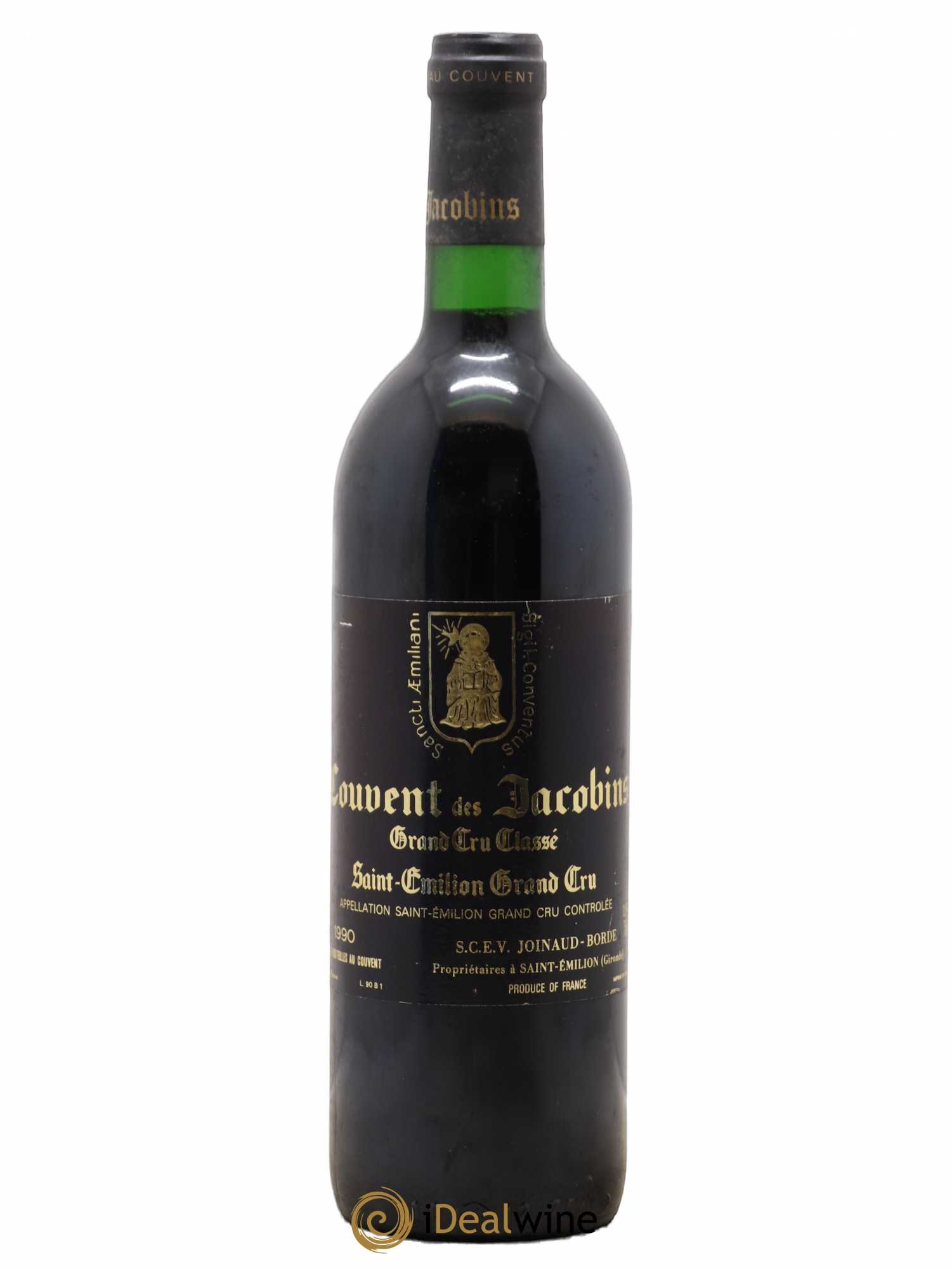 Château Couvent des Jacobins Grand Cru Classé 1990 - Lot de 1 bouteille - 0