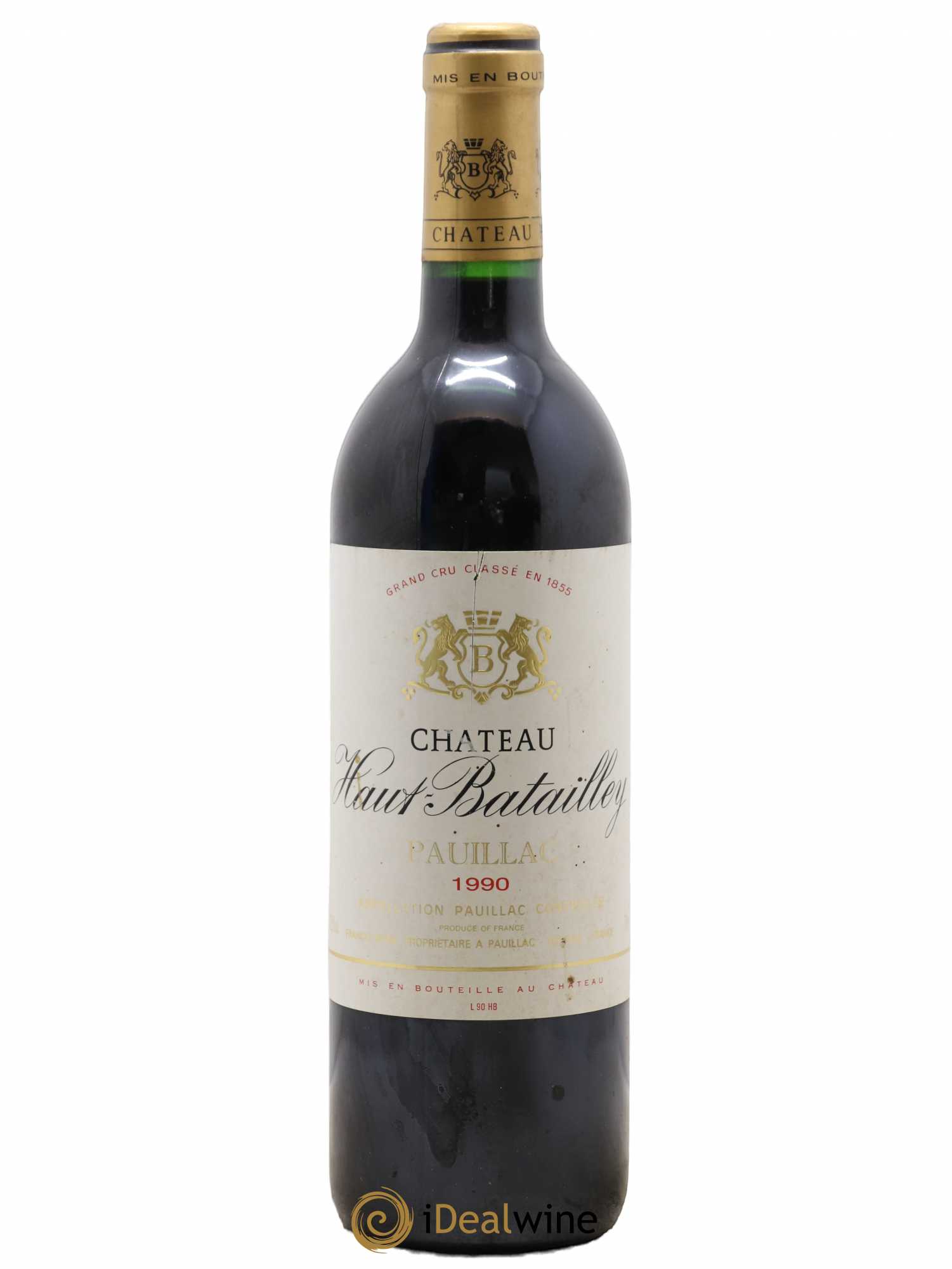 Château Haut Batailley 5ème Grand Cru Classé 1990 - Lot de 1 bouteille - 0
