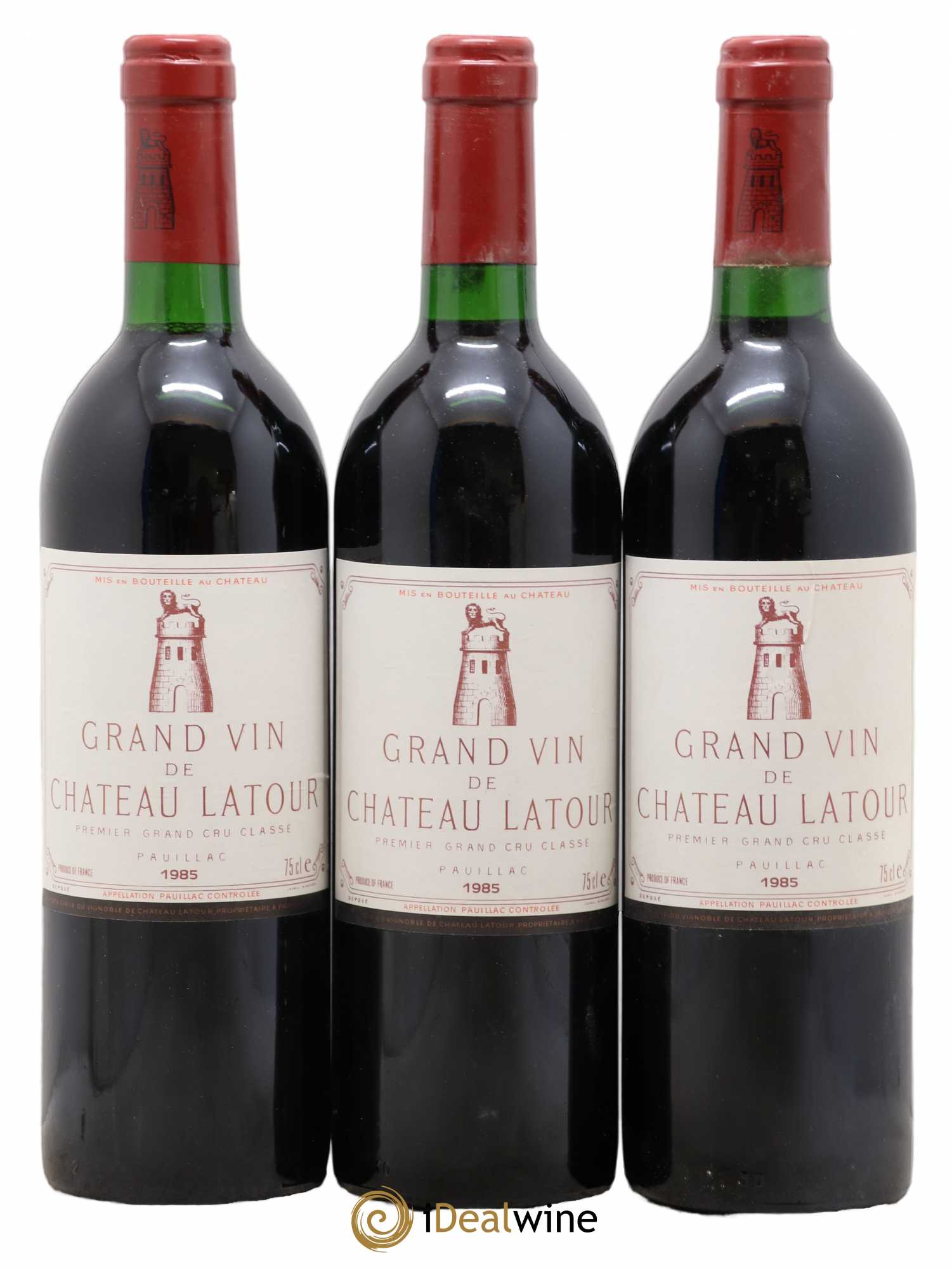 Château Latour 1er Grand Cru Classé 1985 - Lot de 3 bouteilles - 0
