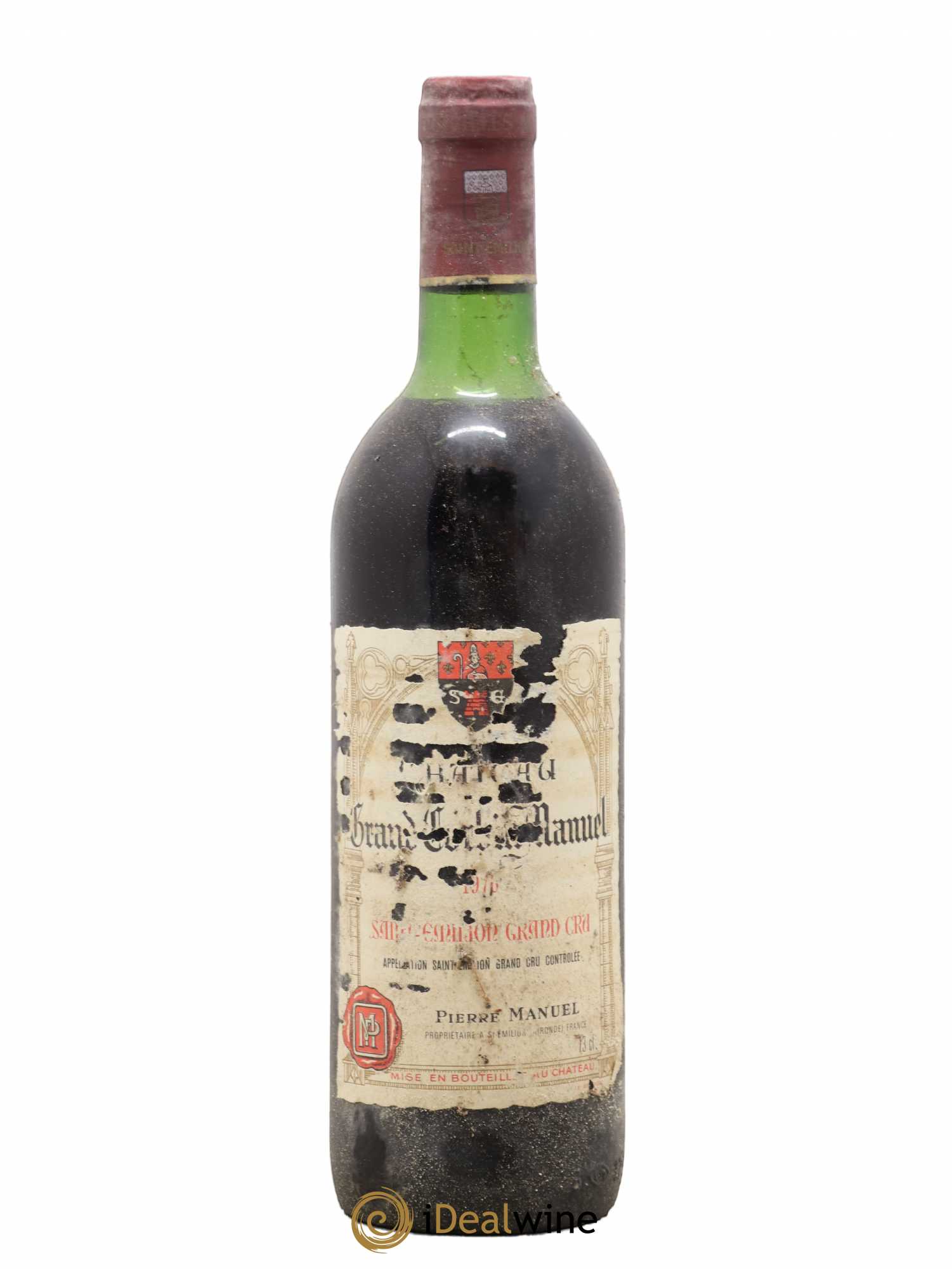 Château Grand Corbin Manuel 1976 - Lot de 1 bouteille - 0