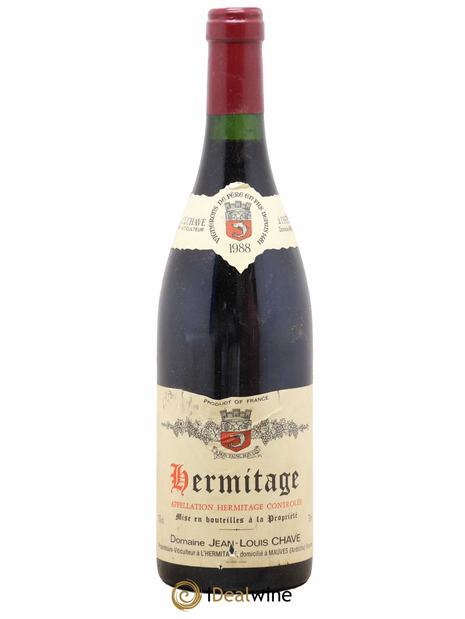 Hermitage Jean-Louis Chave 1988 - Lot de 1 bouteille - 0