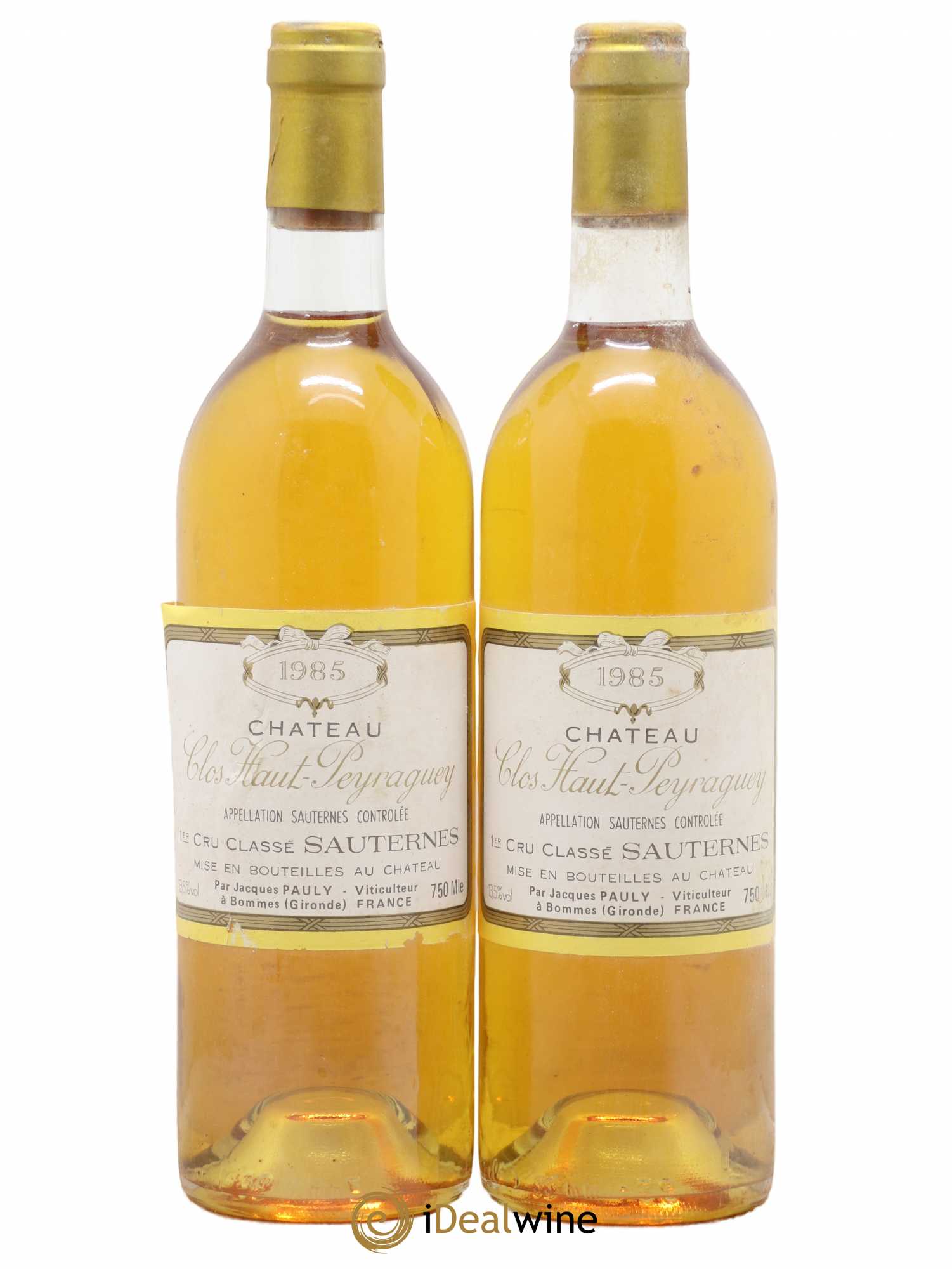 Clos Haut-Peyraguey 1er Grand Cru Classé 1985 - Lotto di 2 bottiglie - 0