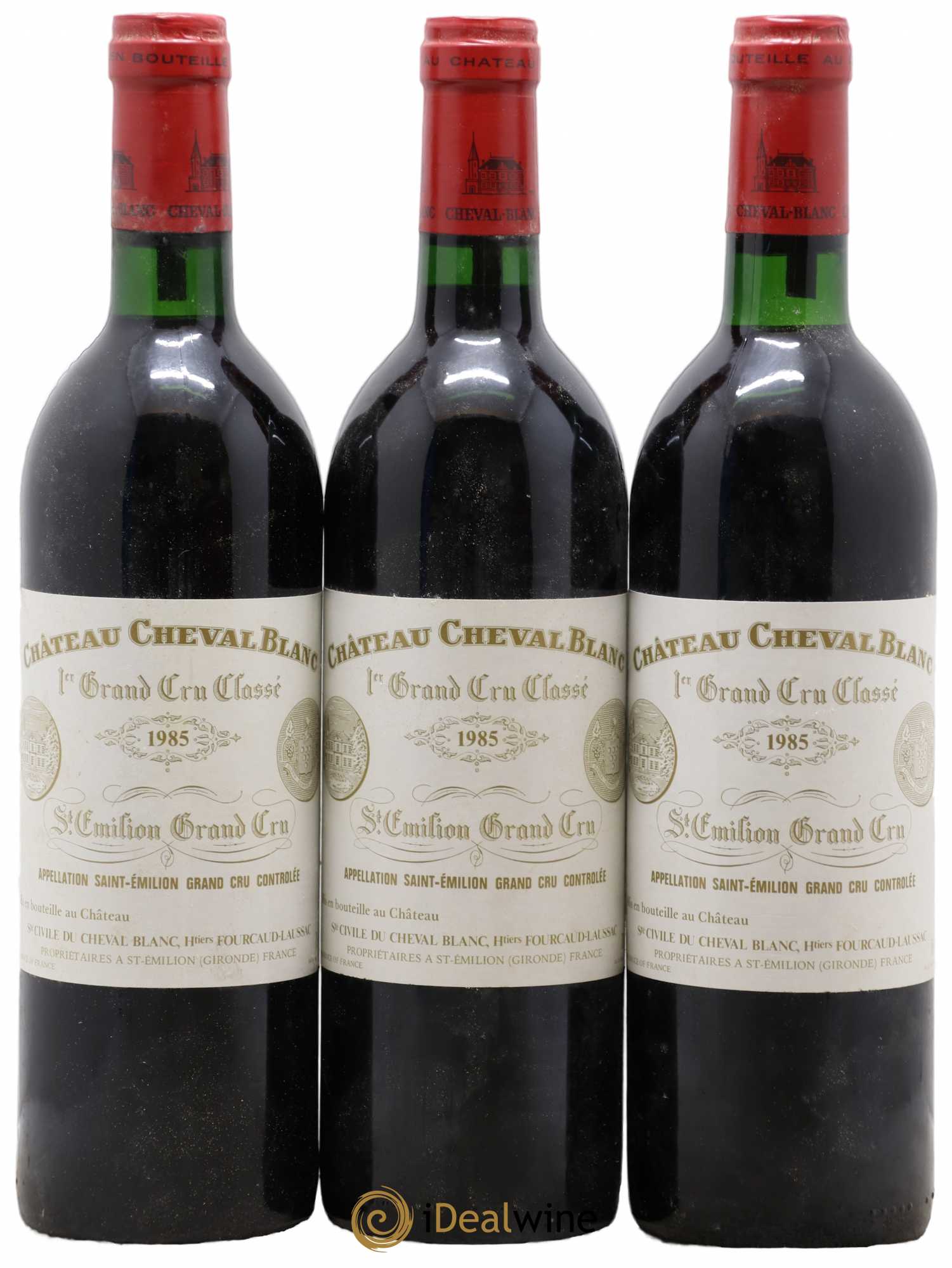 Château Cheval Blanc 1er Grand Cru Classé A 1985 - Lot de 3 bouteilles - 0