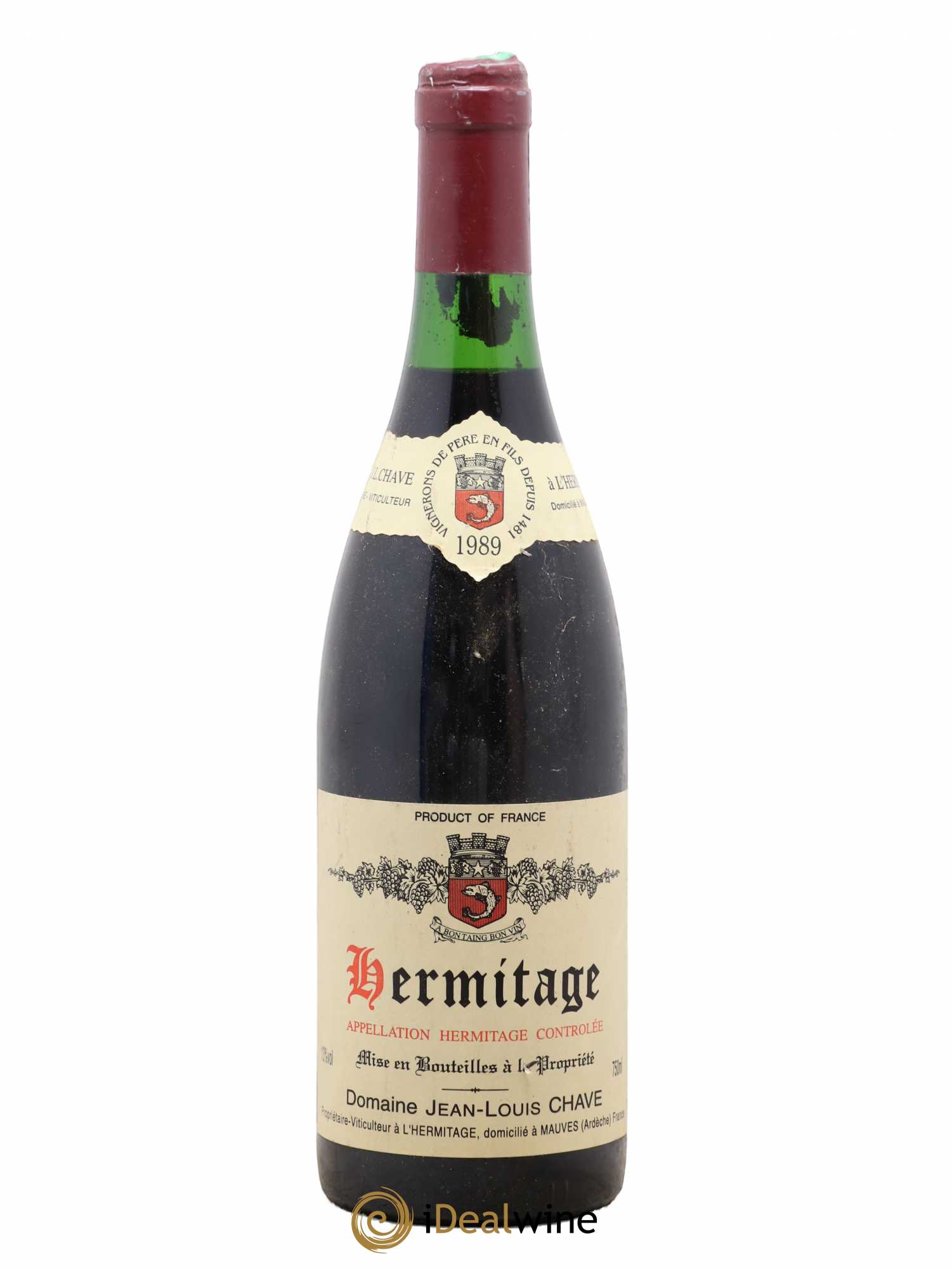 Hermitage Jean-Louis Chave 1989 - Lot de 1 bouteille - 0