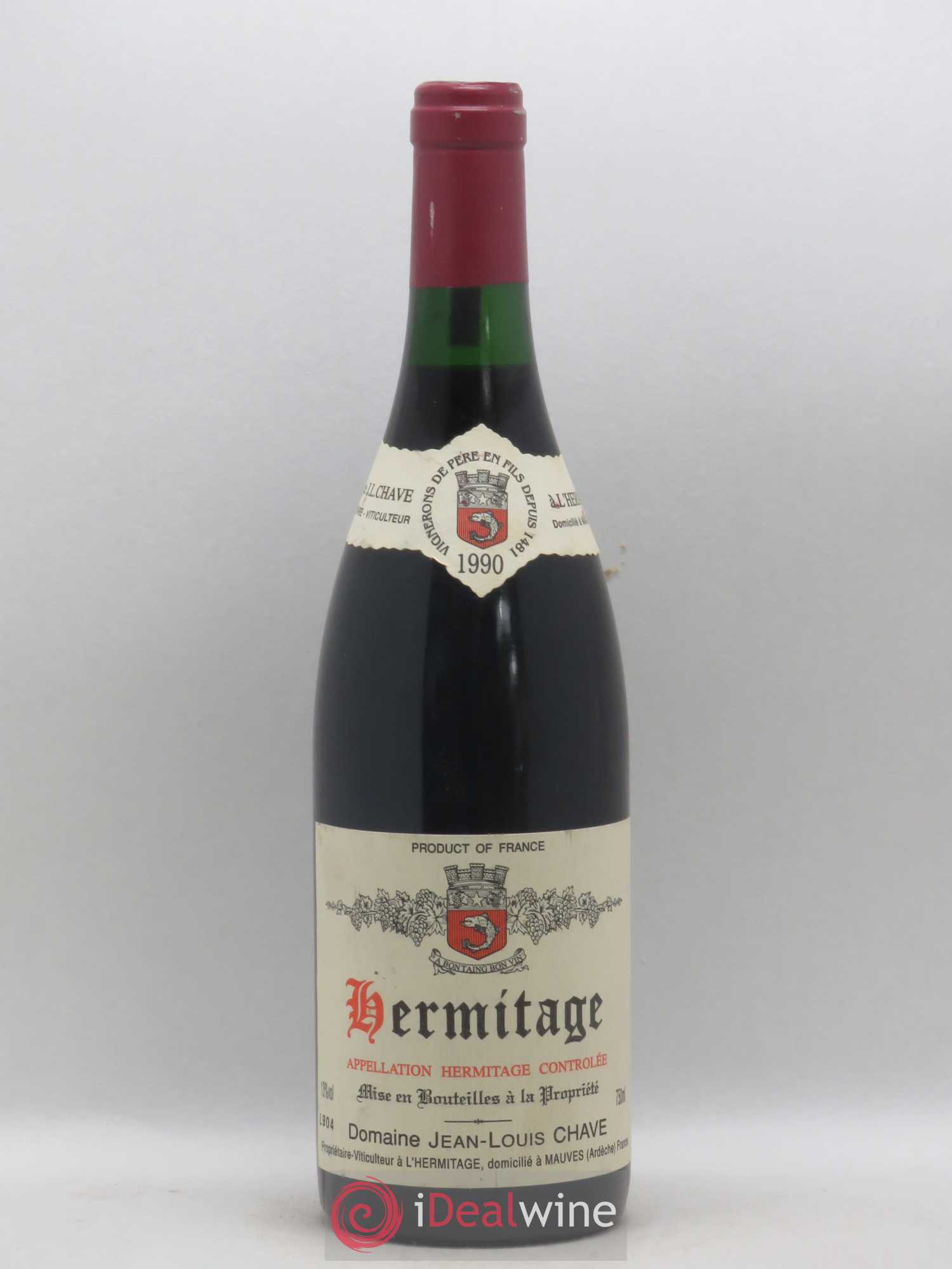 Hermitage Jean-Louis Chave 1990 - Lot de 1 bouteille - 0
