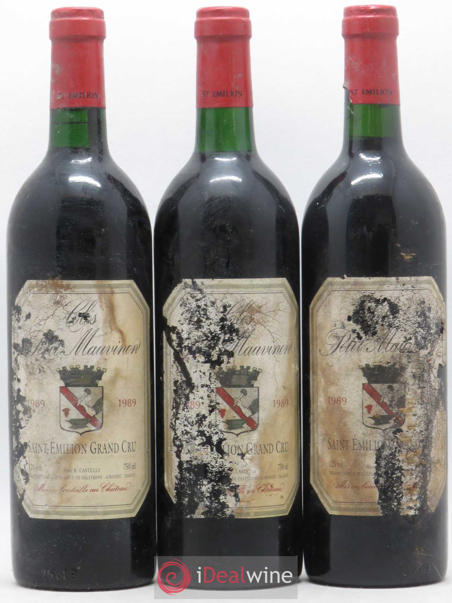 Saint-Émilion Grand Cru Clos Petit Mauvinon 1989 - Posten von 6 Flaschen - 1