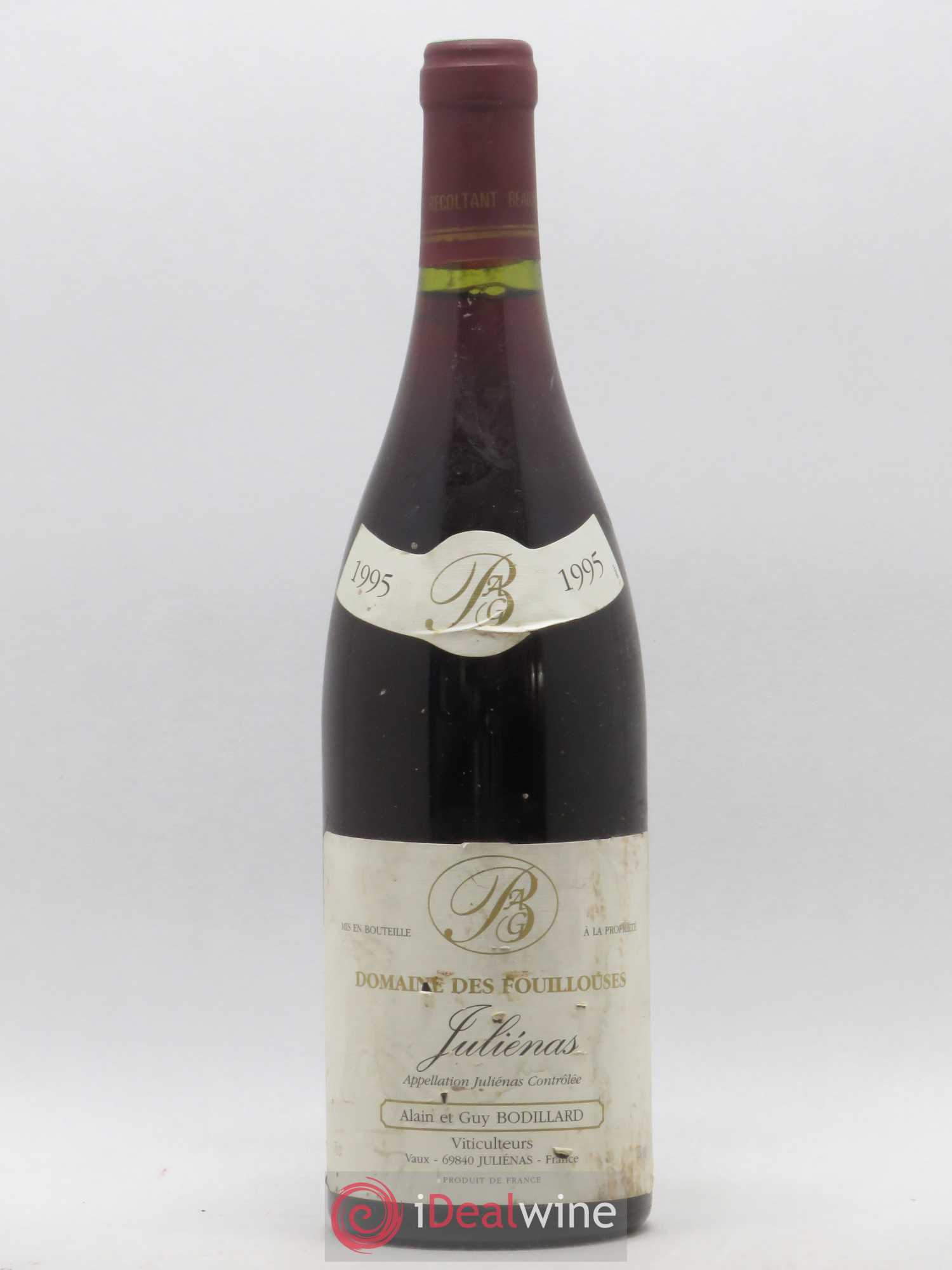 Juliénas Domaine des Fouillouses Alain et Guy Bodillard 1995 - Posten von 1 Flasche - 0