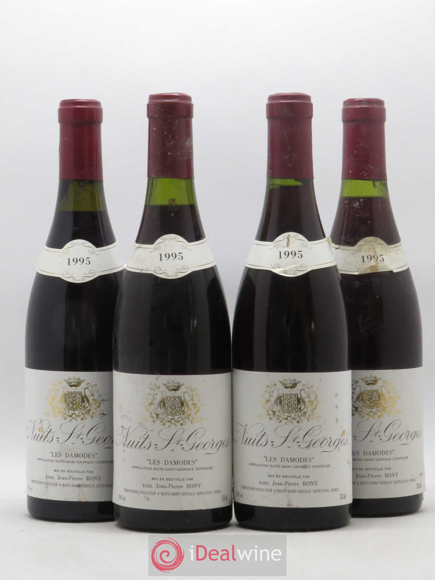 Nuits-Saint-Georges Les Damodes Jean Pierre Bony 1995 - Posten von 4 Flaschen - 0