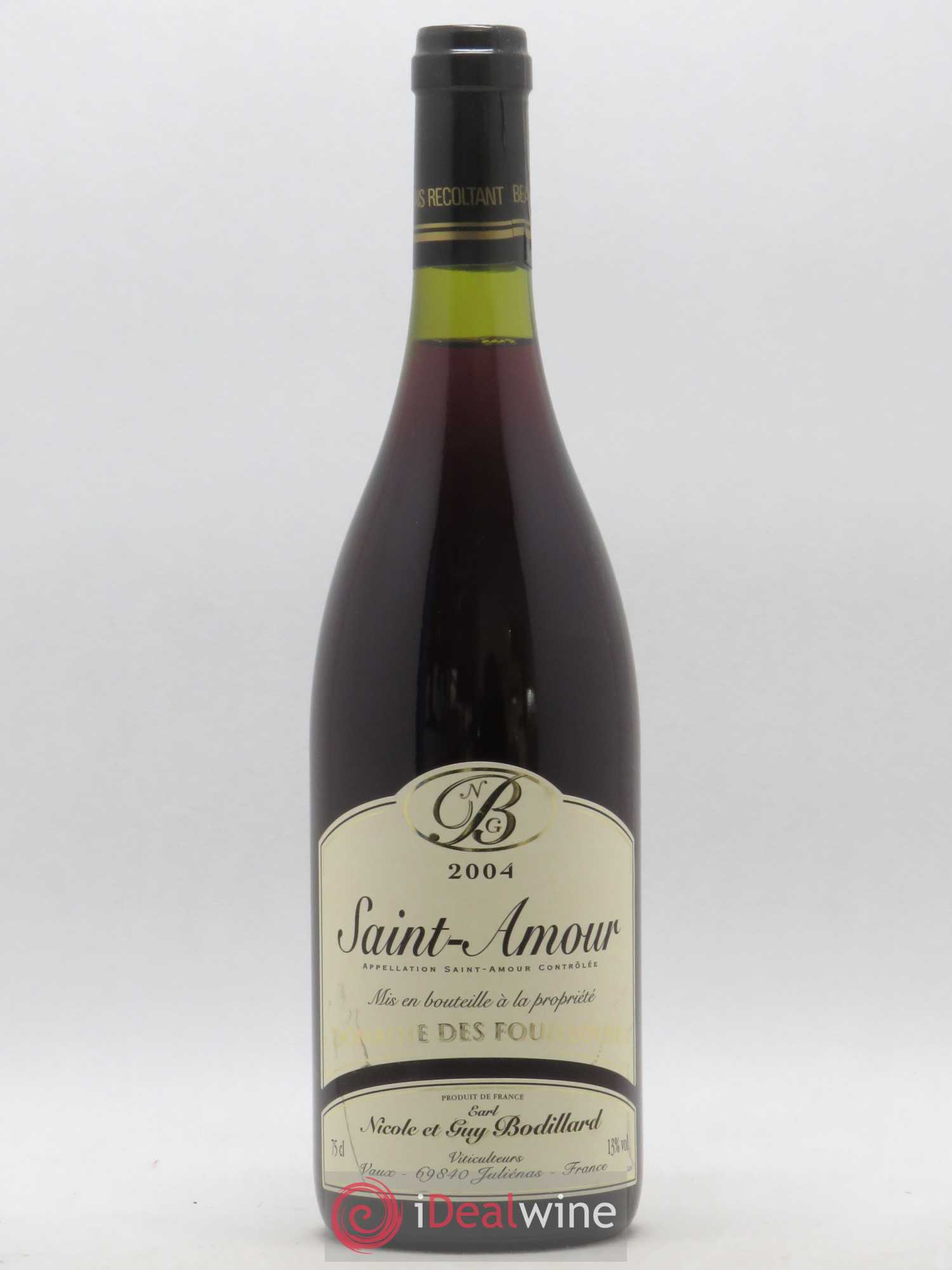 Saint-Amour Domaine des Fouillouses Alain et Guy Bodillard 2004 - Posten von 1 Flasche - 0