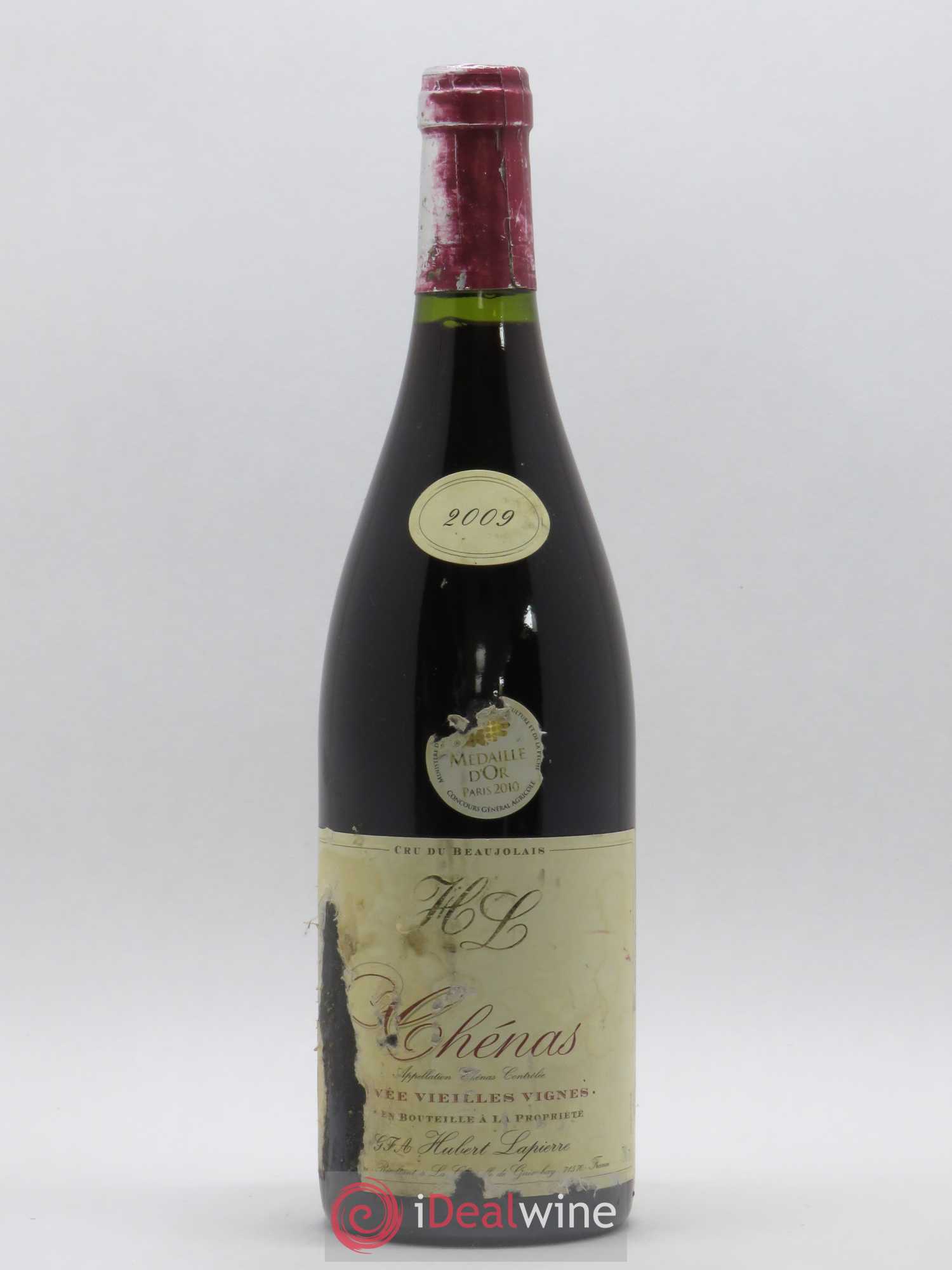 Chénas Vieilles Vignes Hubert Lapierre 2009 - Posten von 1 Flasche - 0