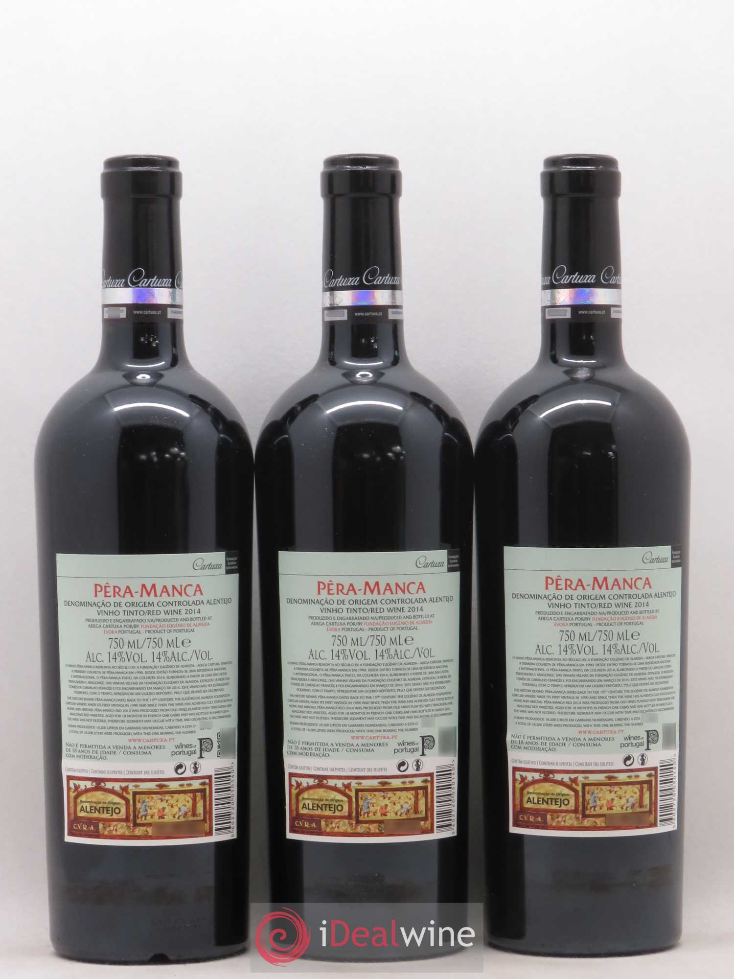 Portugal Alentejo Pera Manca 2014 - Lot de 3 bouteilles - 1