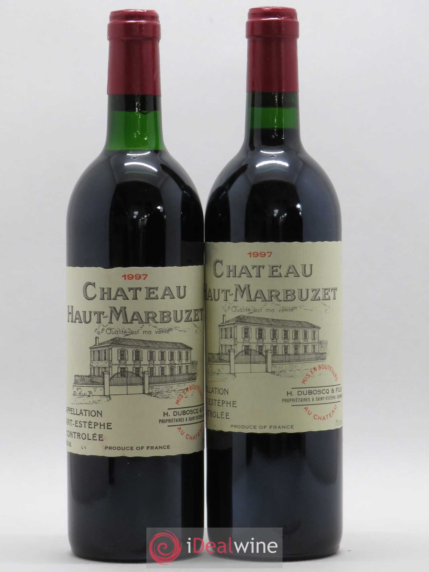 Château Haut Marbuzet 1997 - Lot de 2 bouteilles - 0