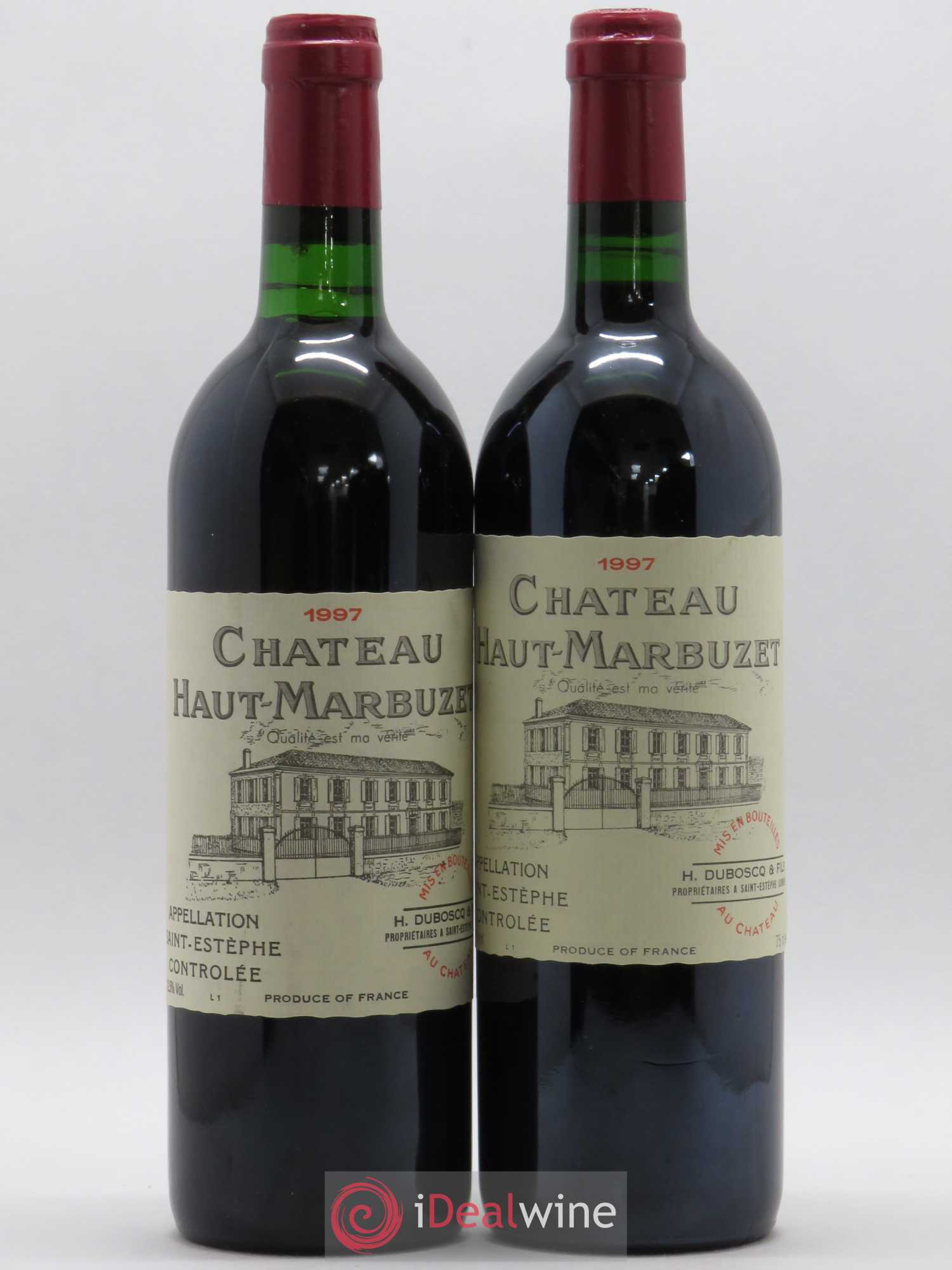 Château Haut Marbuzet 1997 - Lot de 2 bouteilles - 0