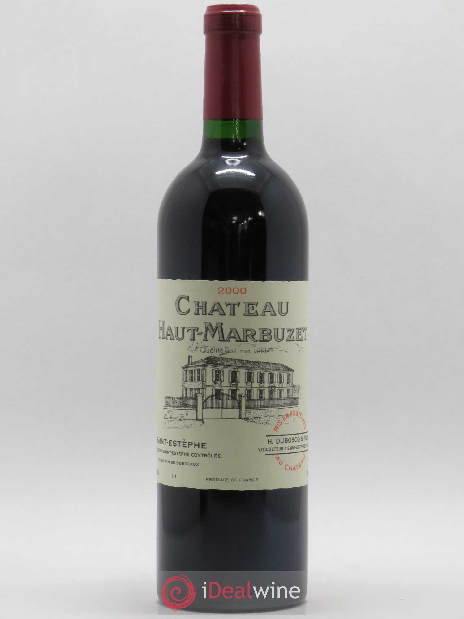 Château Haut Marbuzet 2000 - Lot de 1 bouteille - 0