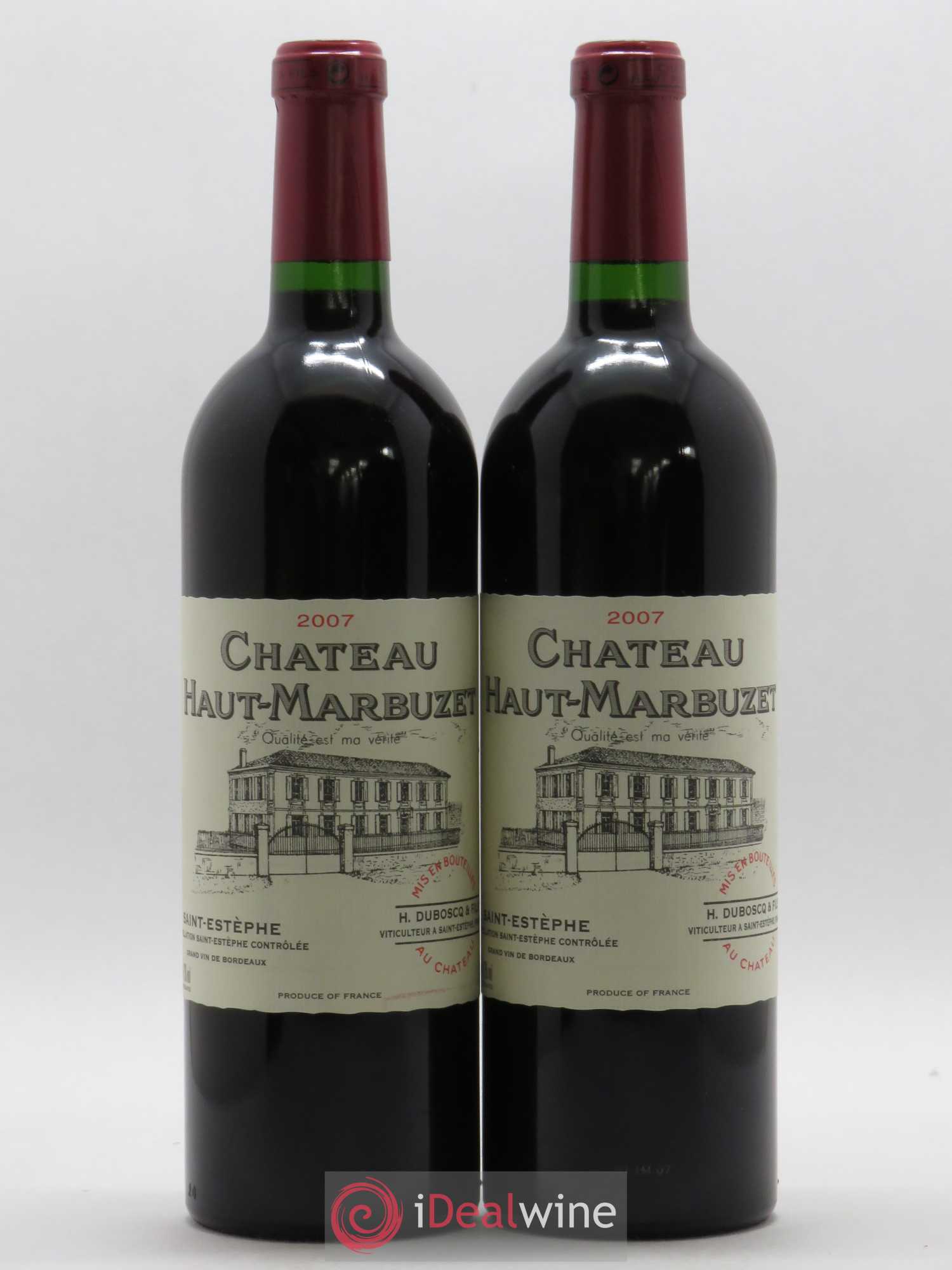 Château Haut Marbuzet 2007 - Lot de 2 bouteilles - 0