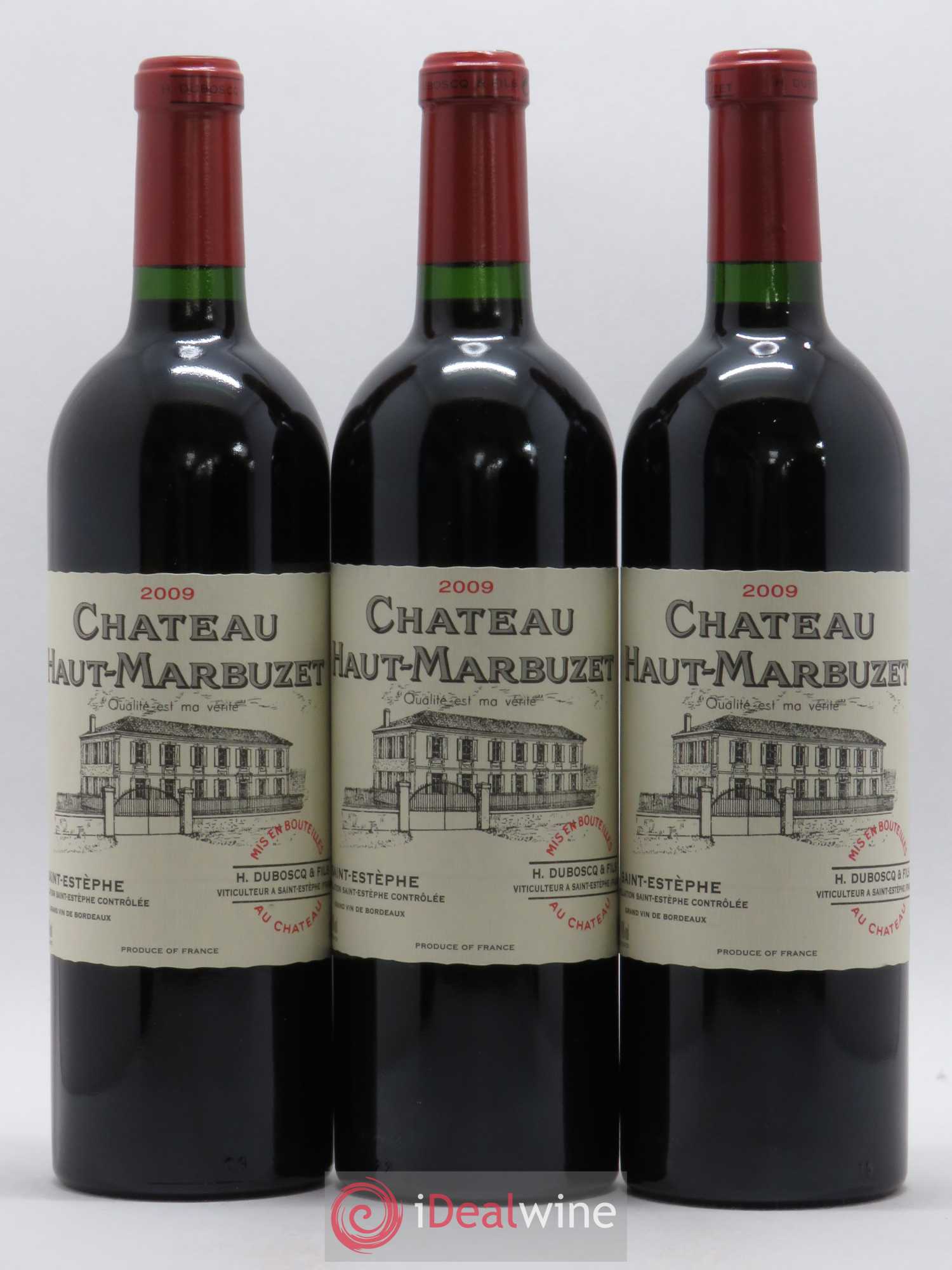 Château Haut Marbuzet 2009 - Lot de 3 bouteilles - 0