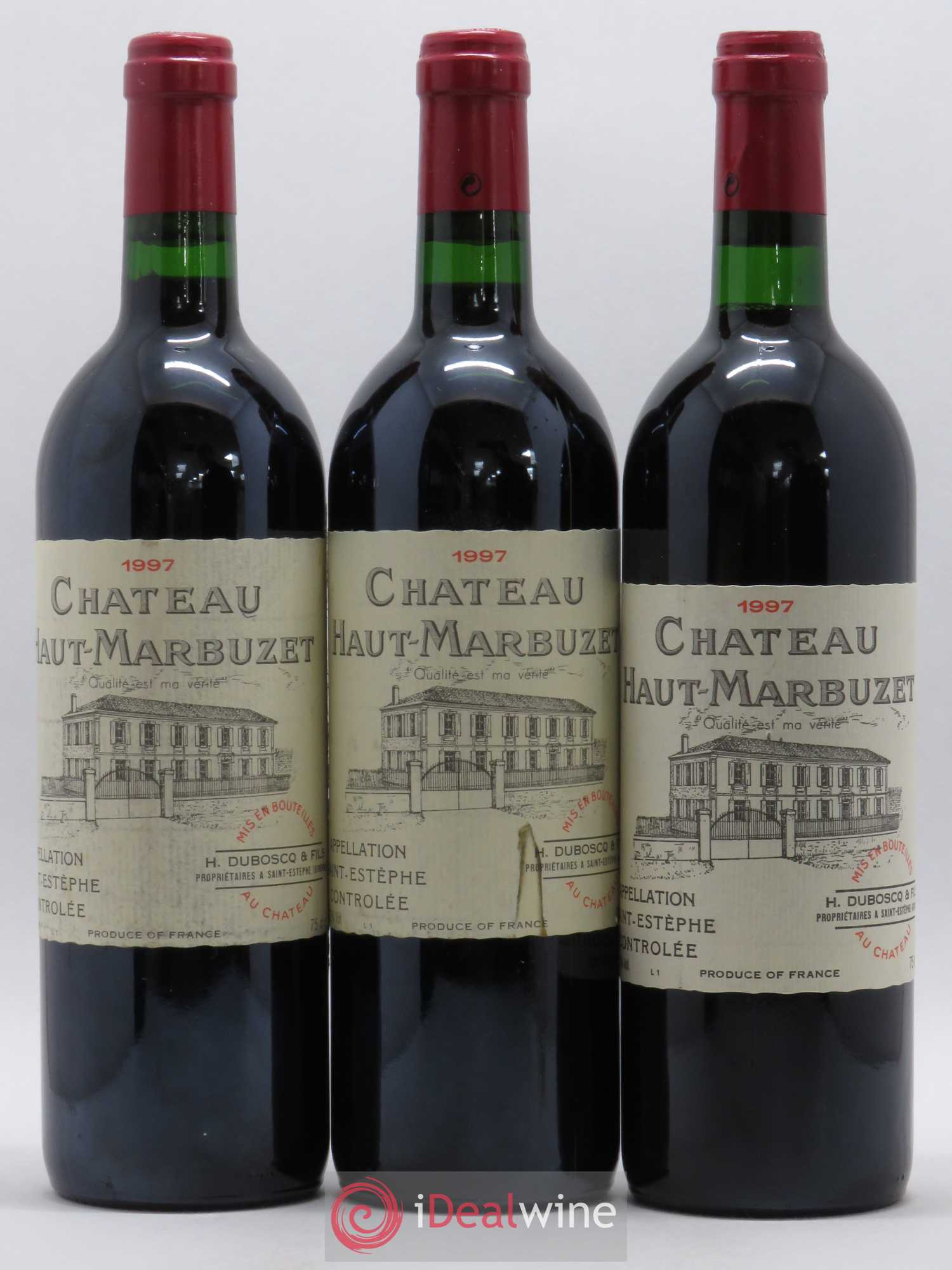 Château Haut Marbuzet 1997 - Lot de 6 bouteilles - 1