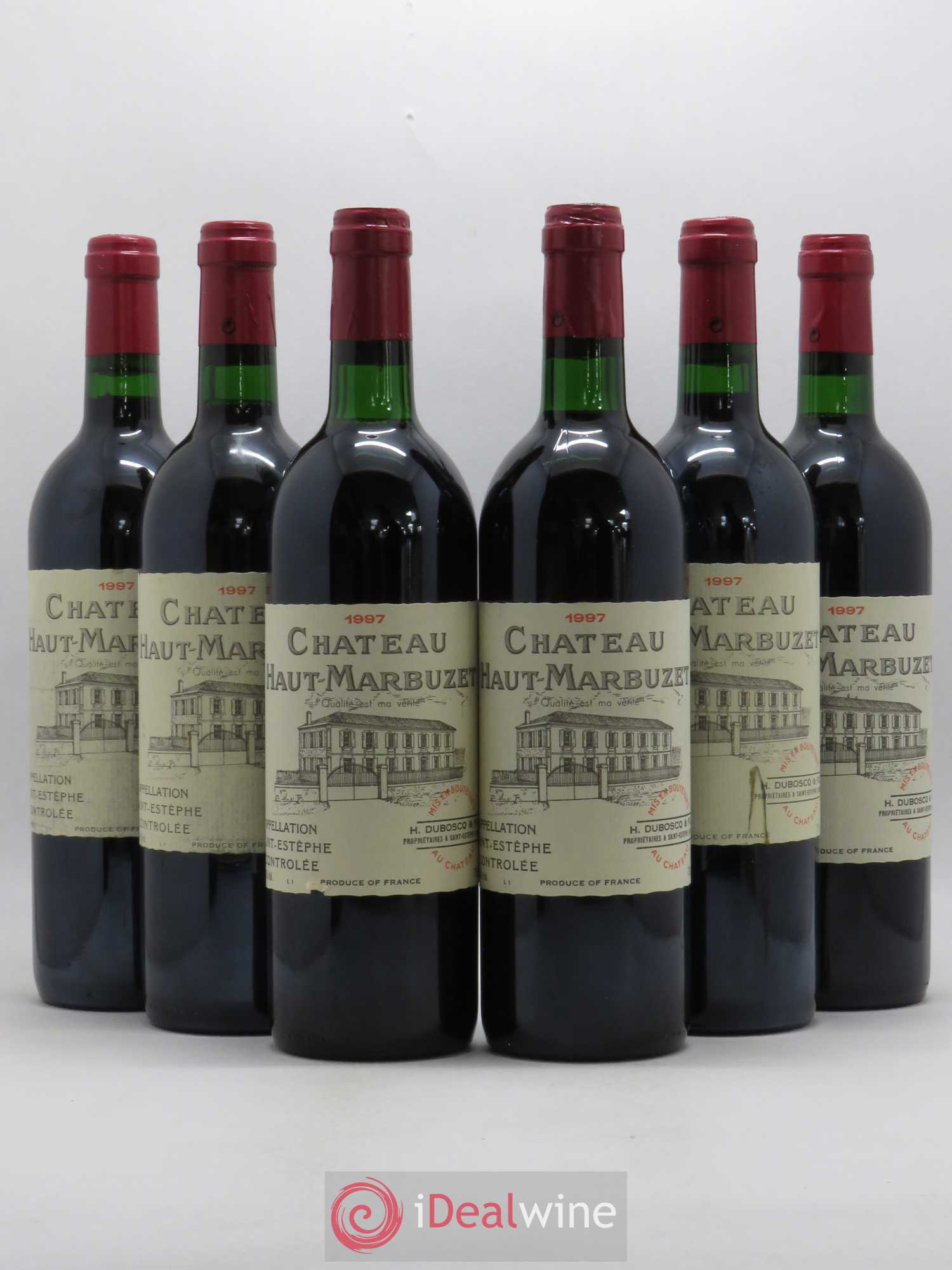 Château Haut Marbuzet 1997 - Lot de 6 bouteilles - 0