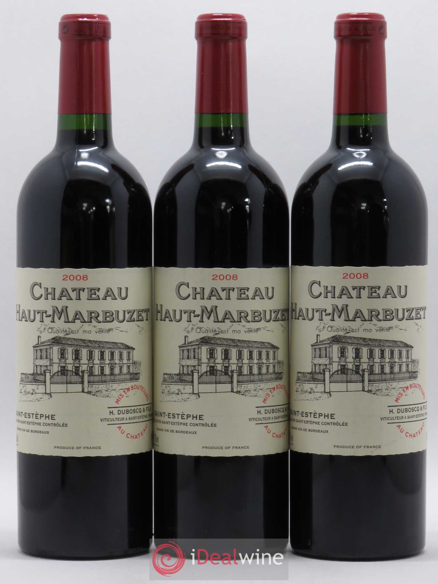 Château Haut Marbuzet 2008 - Lot de 6 bouteilles - 1