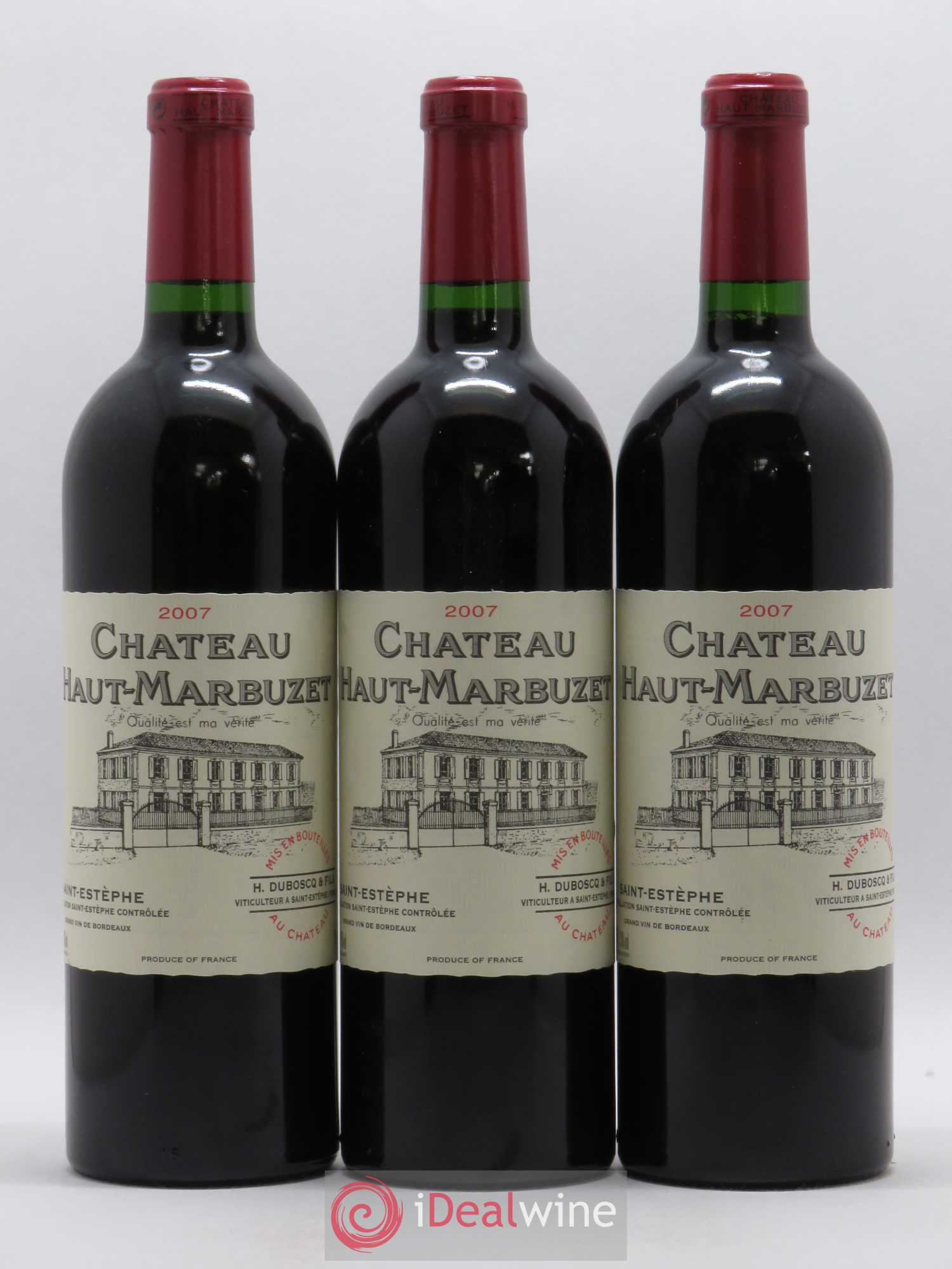 Château Haut Marbuzet 2007 - Lot de 6 bouteilles - 1