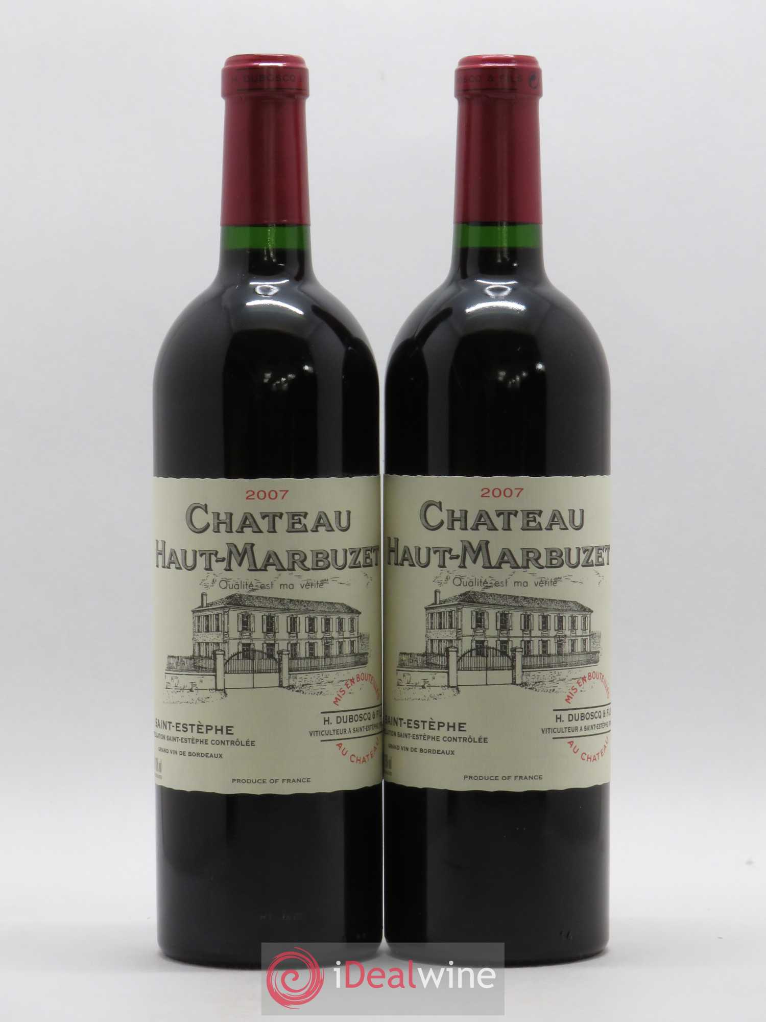 Château Haut Marbuzet 2007 - Lot de 2 bouteilles - 0
