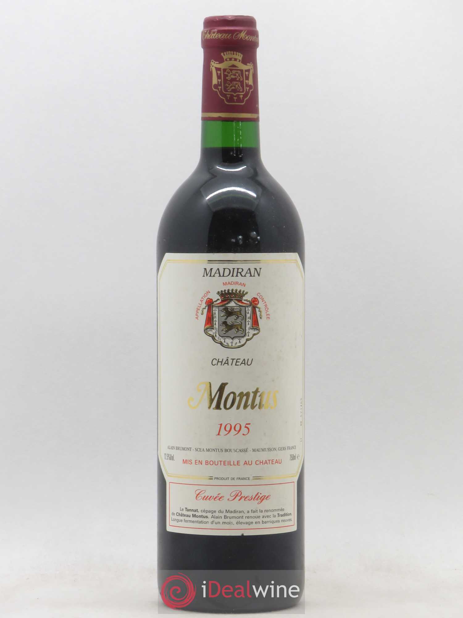Madiran Château Montus-Prestige Alain Brumont 1995 - Lot de 1 bouteille - 0