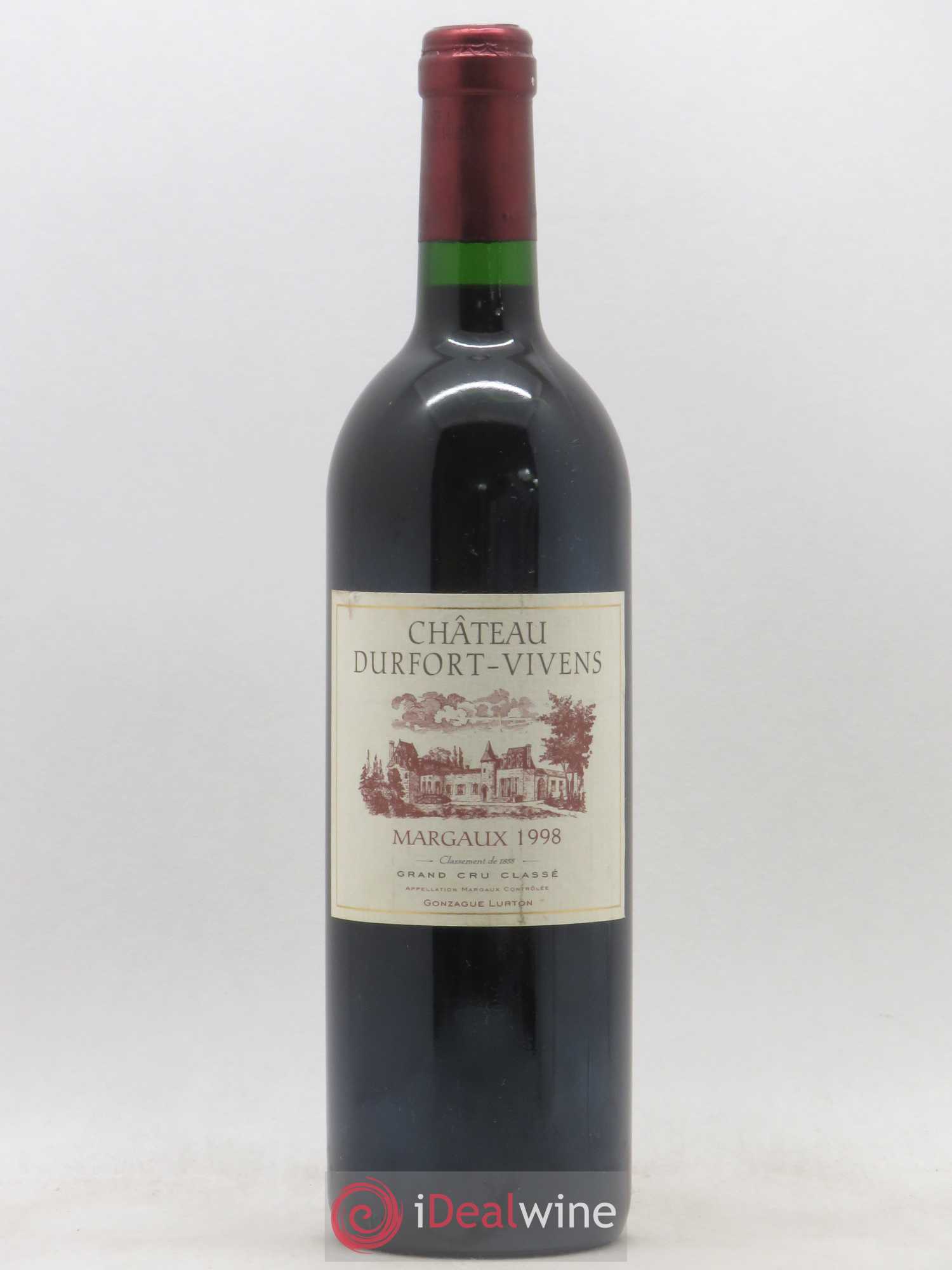 Château Durfort Vivens 2ème Grand Cru Classé 1998 - Lot de 1 bouteille - 0