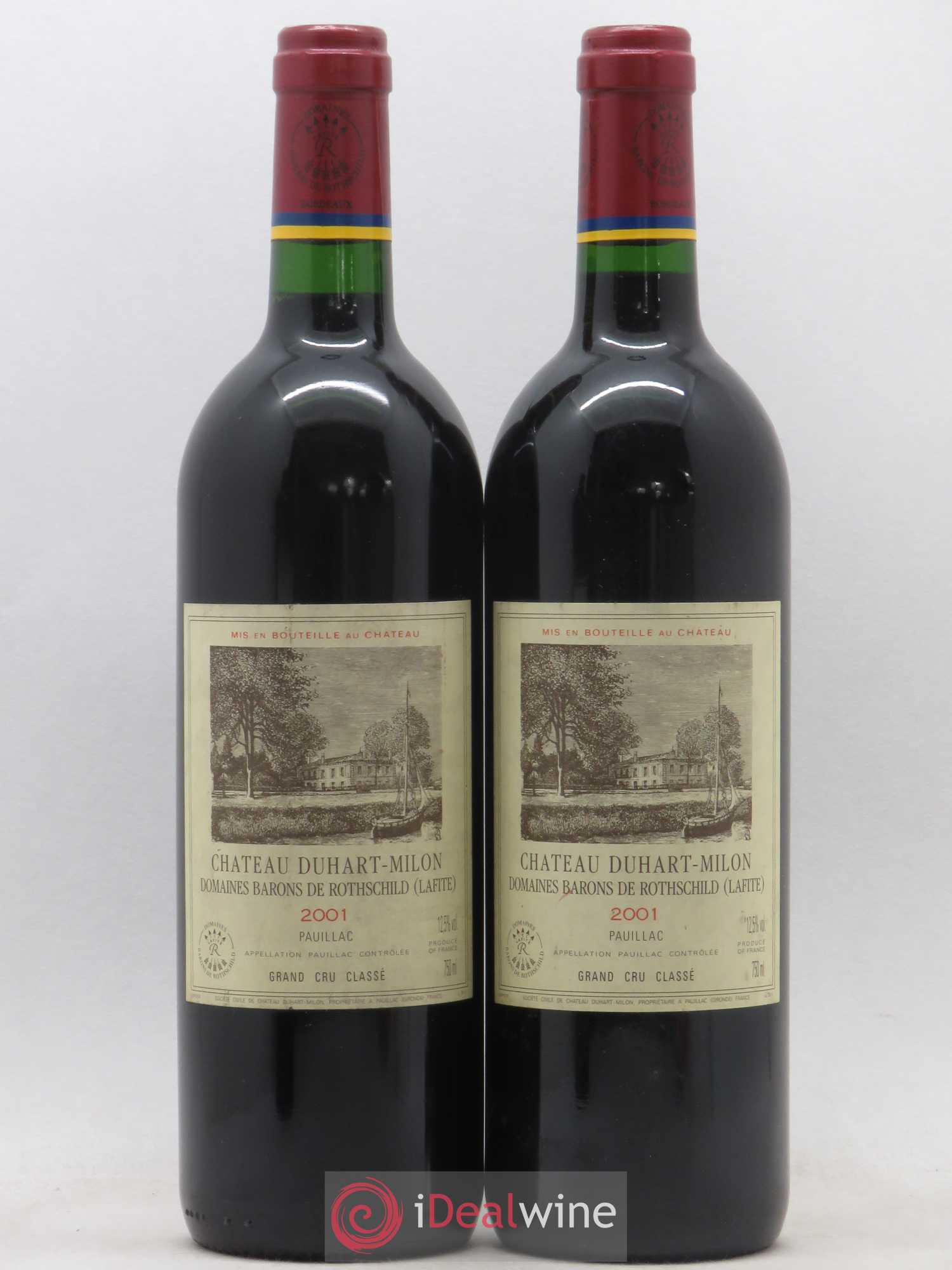 Château Duhart-Milon 4ème Grand Cru Classé 2001 - Lot de 2 bouteilles - 0