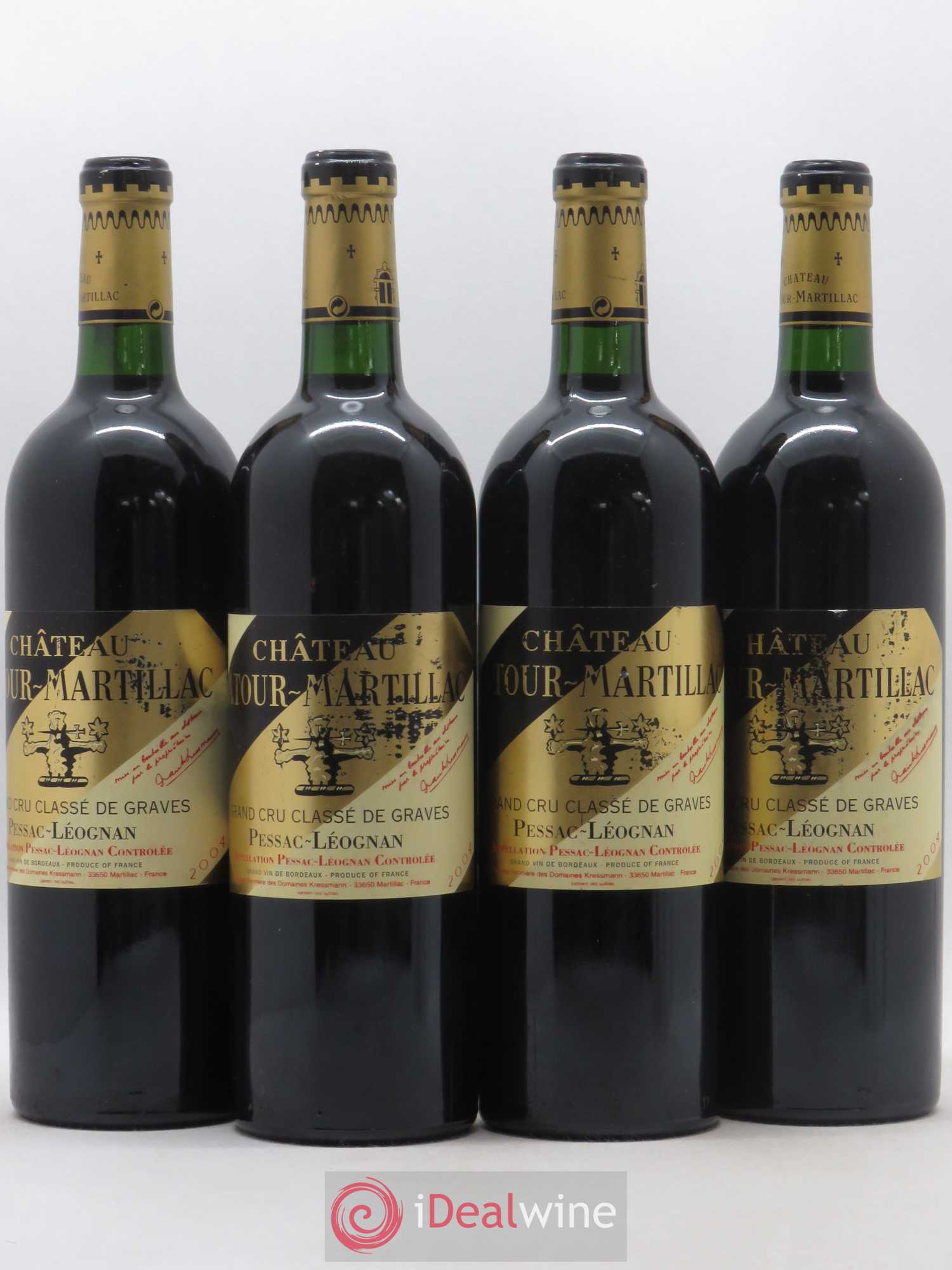 Château Latour-Martillac Cru Classé de Graves 2004 - Lot de 4 bouteilles - 0