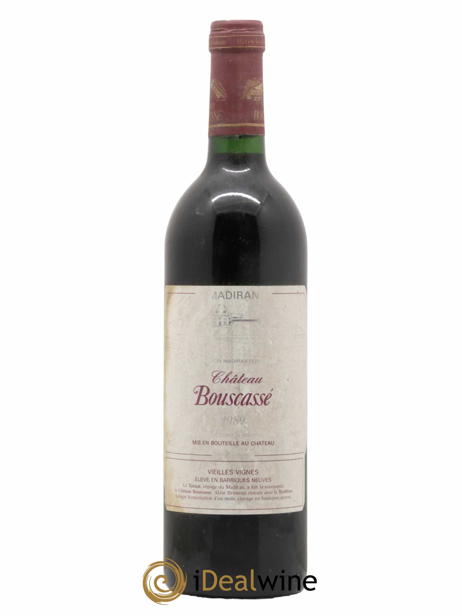 Madiran Vieilles Vignes Château Bouscassé - Alain Brumont 1989 - Lot de 1 bouteille - 0